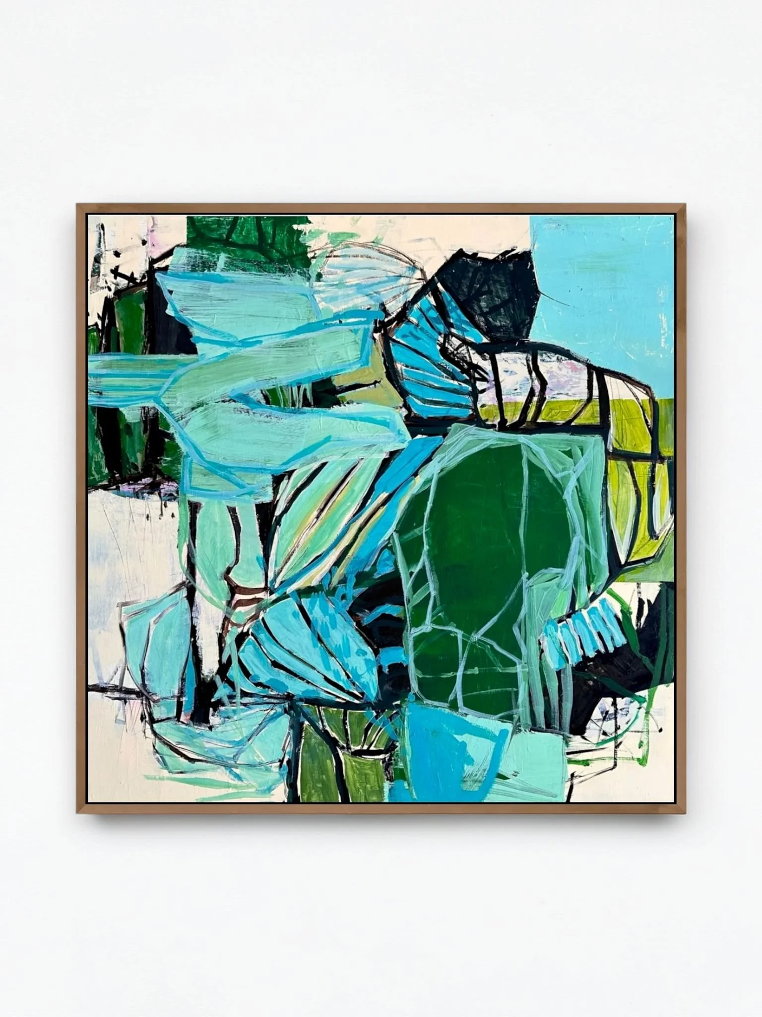 Entangled
Acrylic on wooden panel
76 x 76 x 2cm [excl. frame]