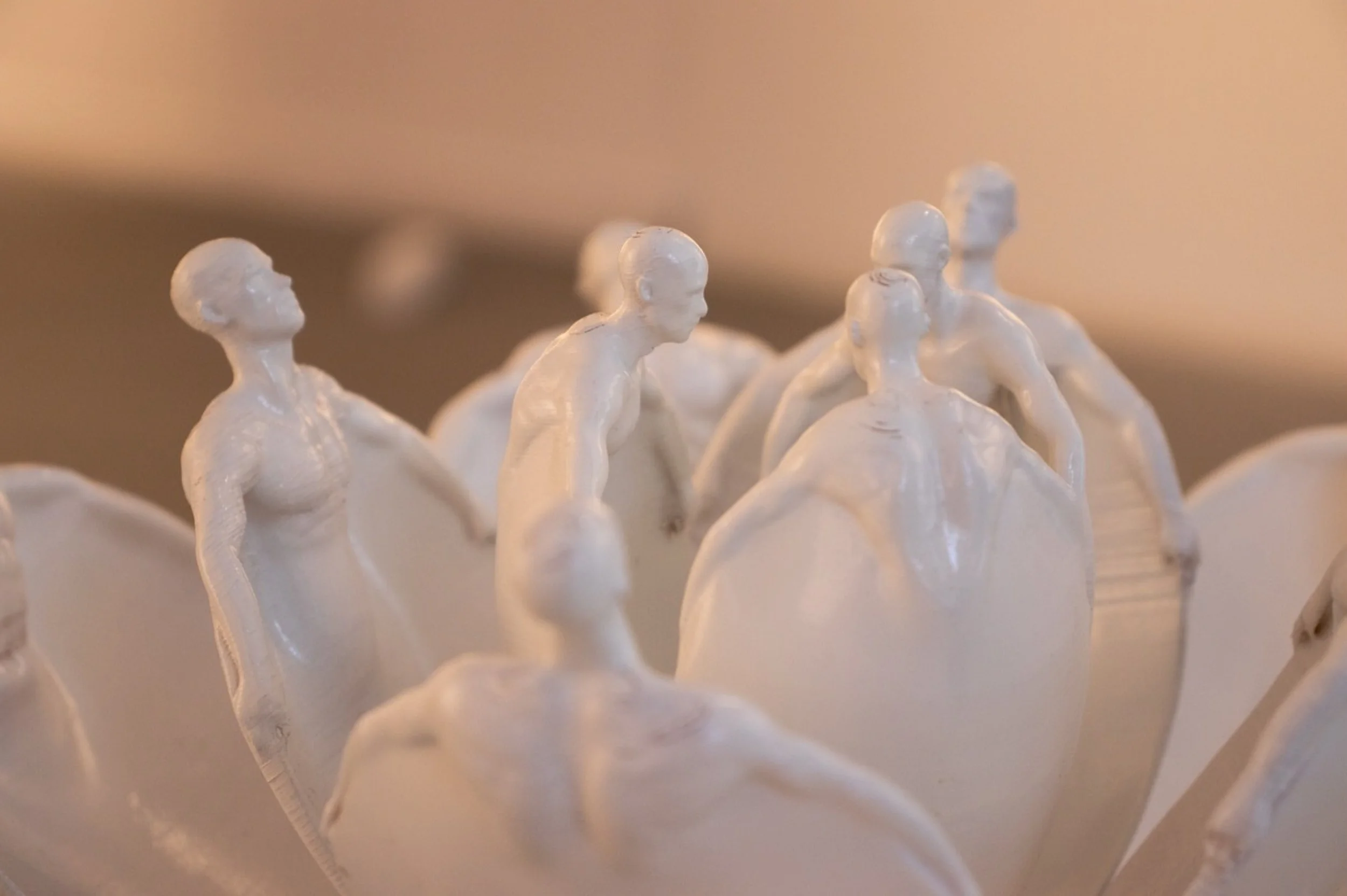 The Cyclical Body, 50 x 50 x 35cm, 3D sculpture, PLA, Enamel Gloss, Aluminium, 2024