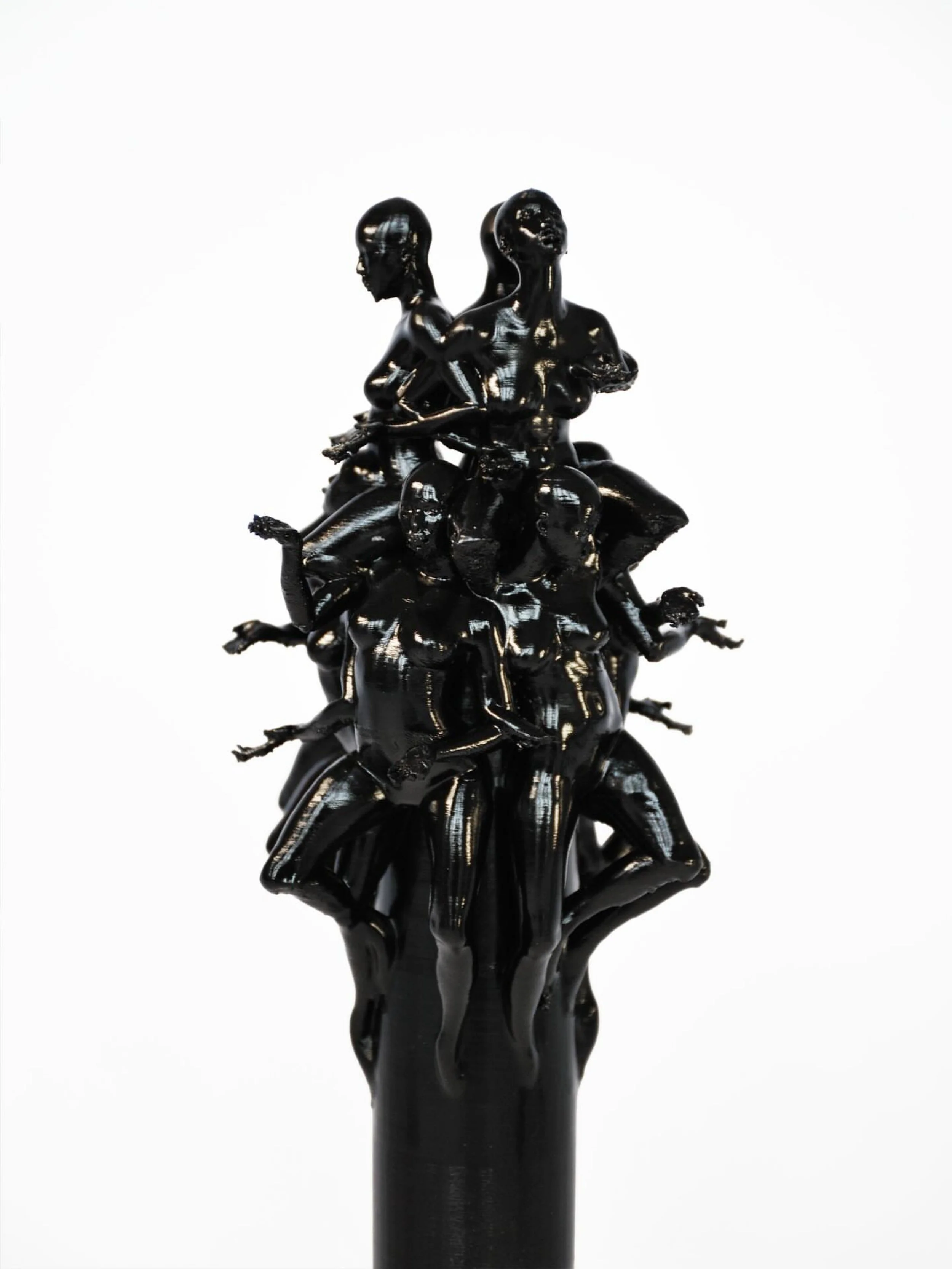 Body Chorus 004, Body Chorus 004, 3D sculpture, PLA, Enamel Gloss, Wood, Stepper Motor, 2026