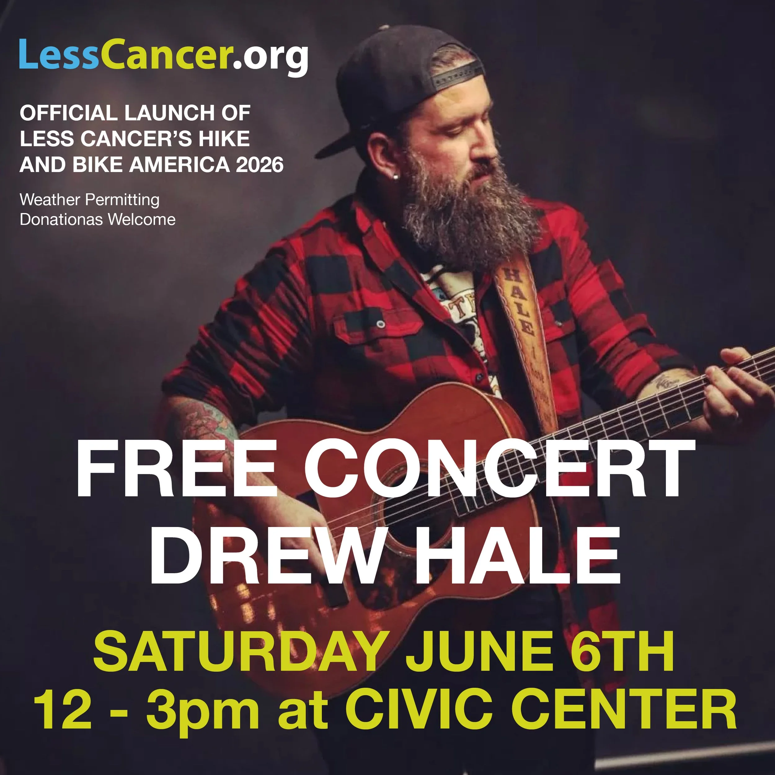 Free Concert Featuring Drew Hale: HIke &amp; Bike 2026