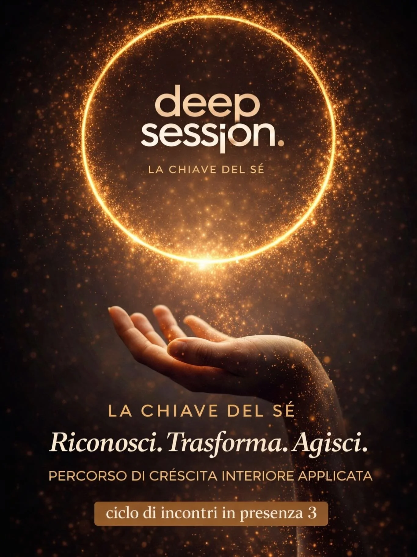 NON SEI MAI SOLO
Deep Session Live

📍 Verona
🗓 24 &ndash; 25 &ndash; 26 Aprile

⸻

C&rsquo;&egrave; una solitudine che non si vede.
Quella che resta anche quando sorridi.
Anche quando sei circondata da persone.

E poi c&rsquo;&egrave; un momento.
I