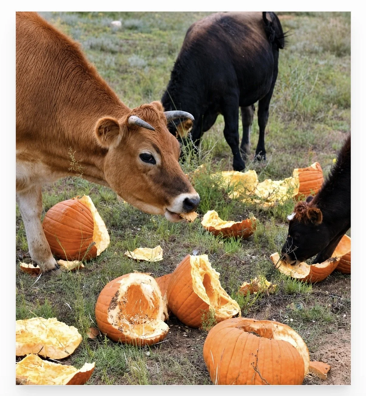 Cows eating Pumpkins .jpeg