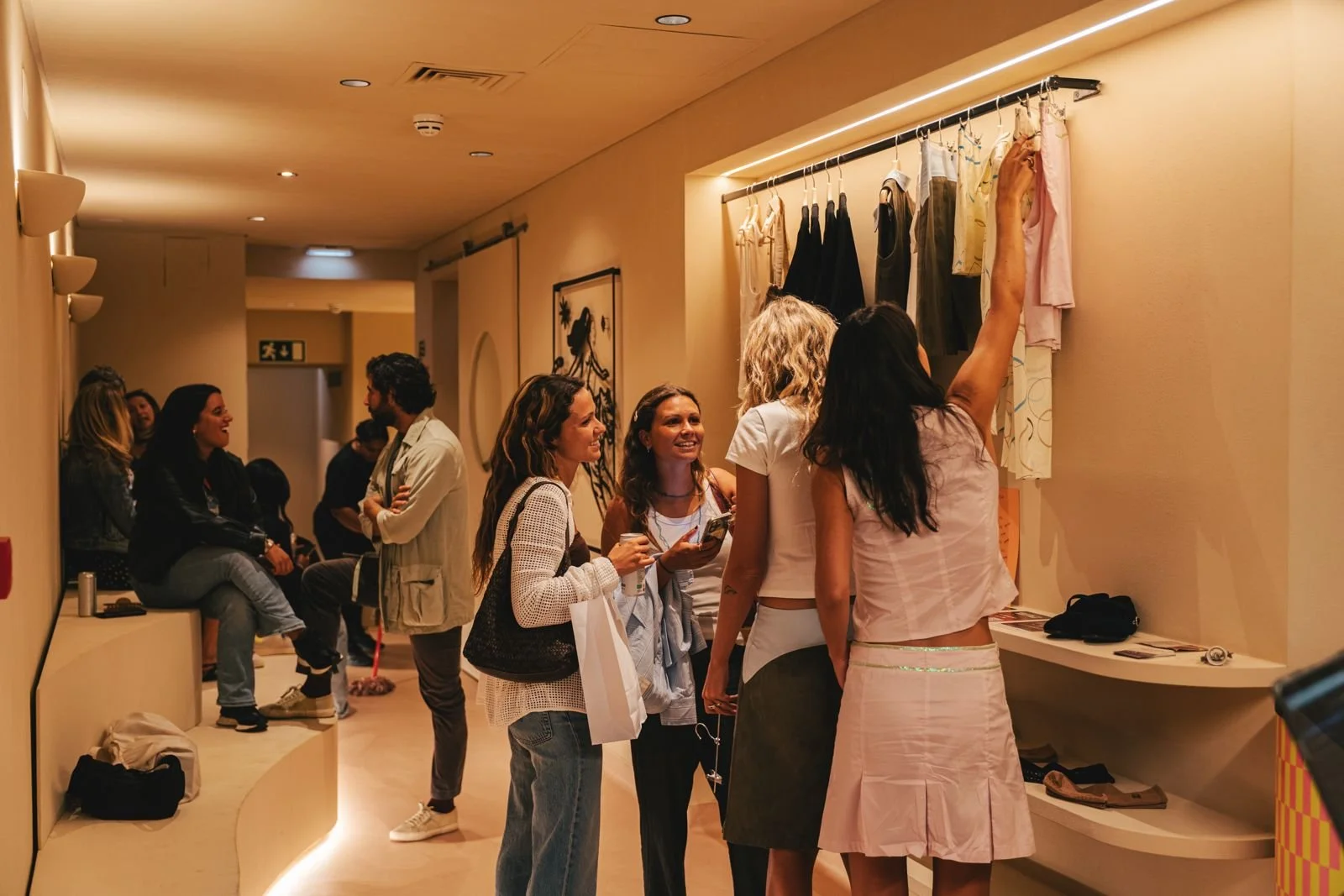 Guests at Reset Society on opening day