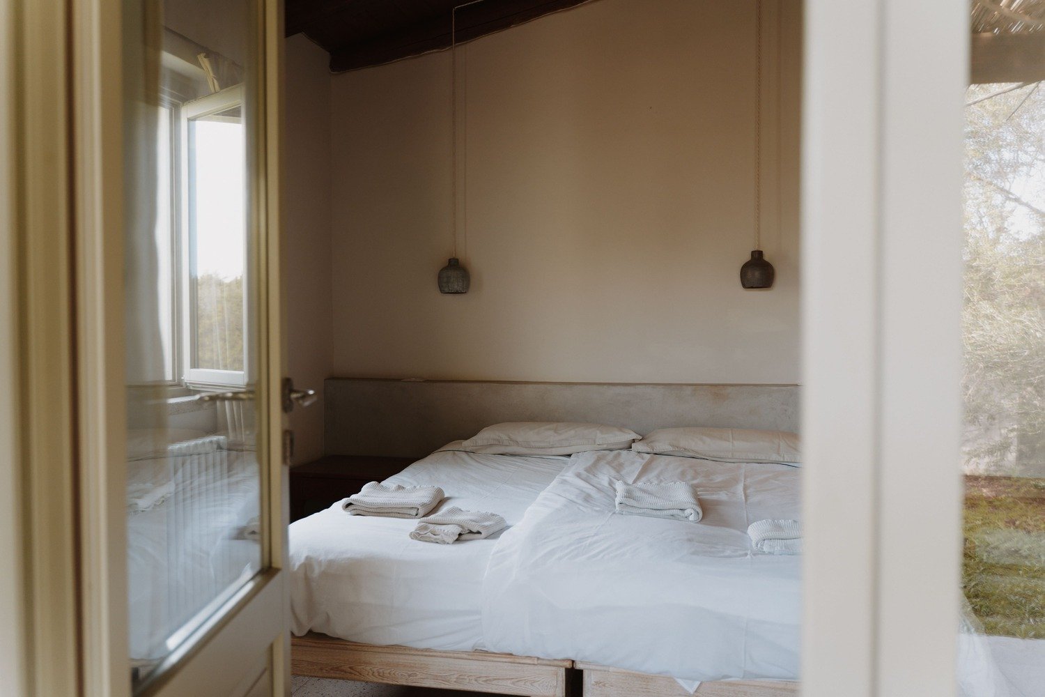 Stanza da letto matrimoniale cottage Ginestra ideale per doppie e famiglie