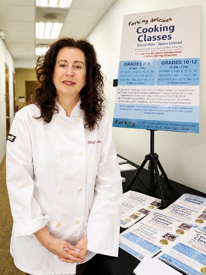 Last night, I had the privilege of exhibiting Forking Delicious Cooking School at the Broward Homeschool Parent Support Group&mdash;and I came home genuinely impressed by the families I met. ❤️

The young people who stopped to talk with me were polit