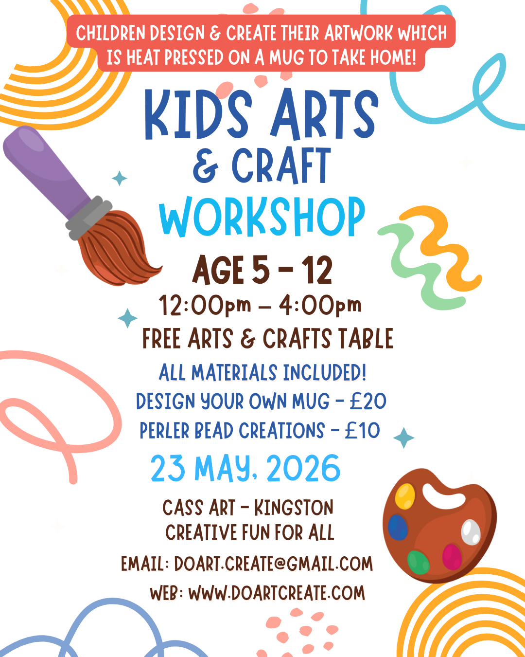 May Workshop Flyer at Cass Art in Kingston