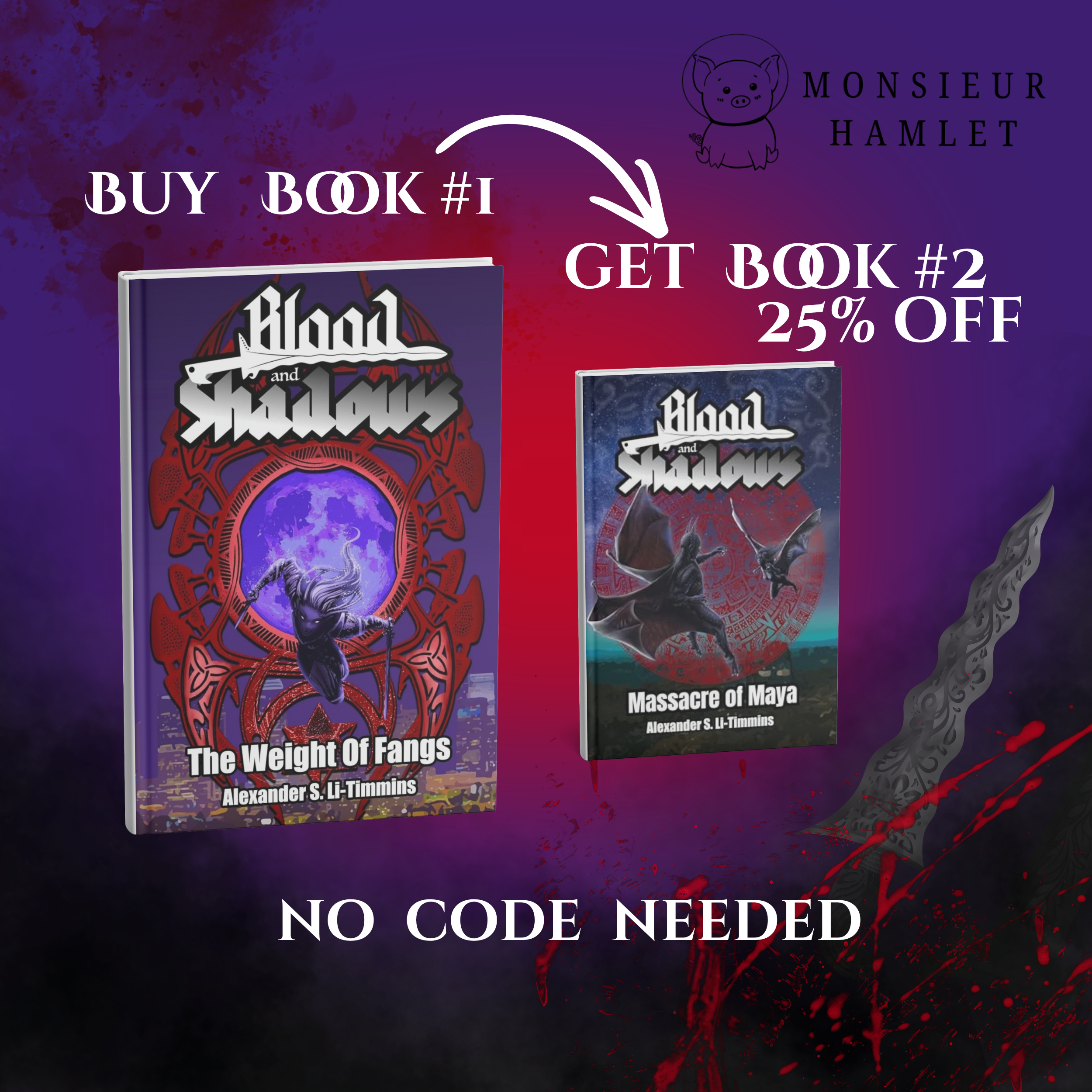Blood and Shadows: The Weight of Fangs (Book #1) A Vampiric Thriller