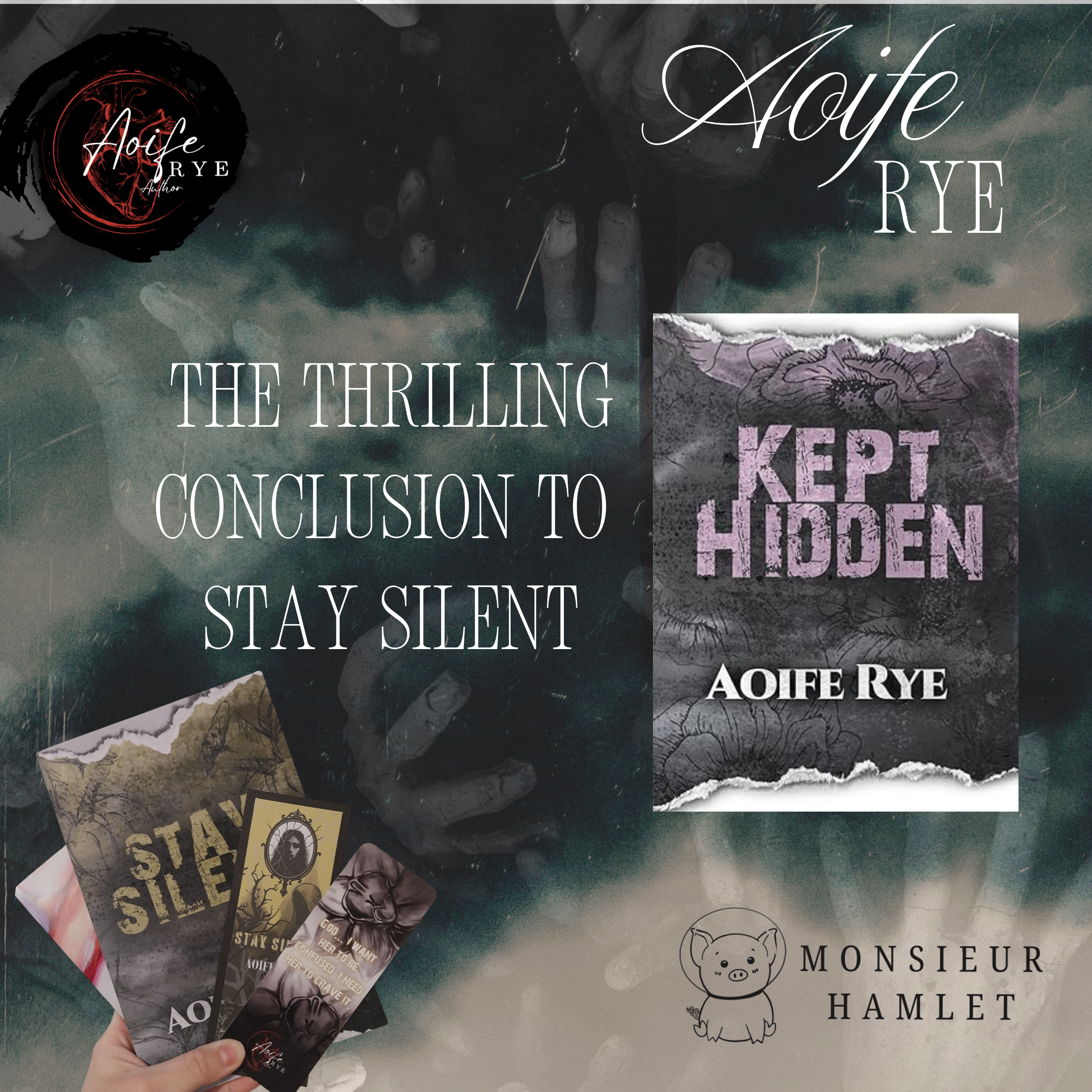 Kept Hidden SIGNED (Book #2 to Stay Silent - The Whispered Veil Duet by Aoife Rye)