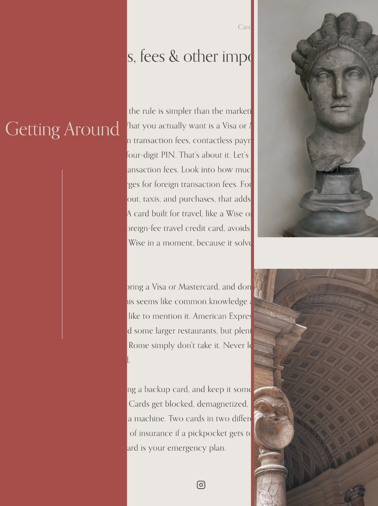 a digital travel guide to cash, cards, ATMs, tipping, VAT refunds, taxis, hotel charges, and paying for things in Rome.png