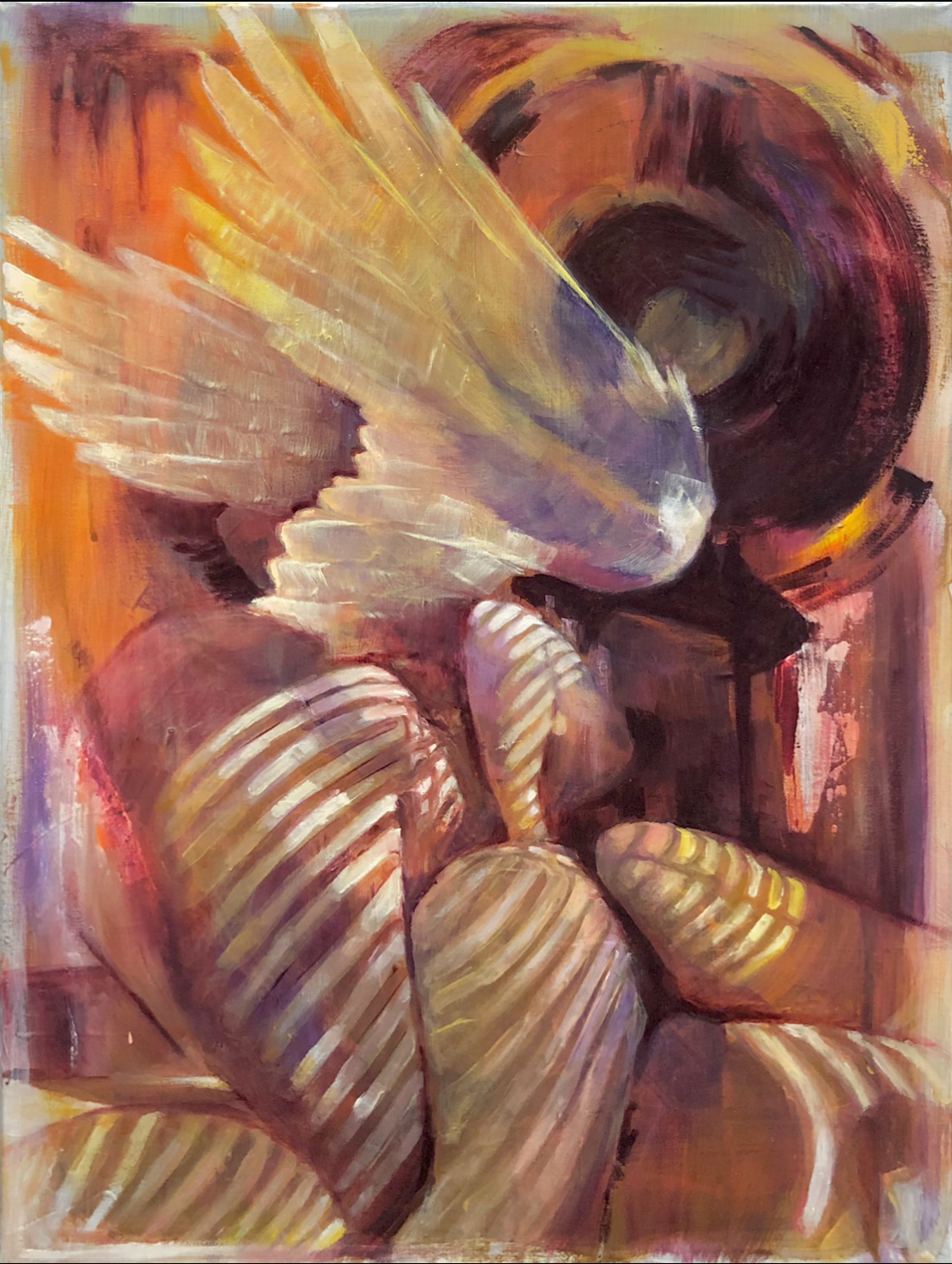 “Los Angeles/God is Gay”, 45cm x 60cm, Oil on Canvas. SOLD