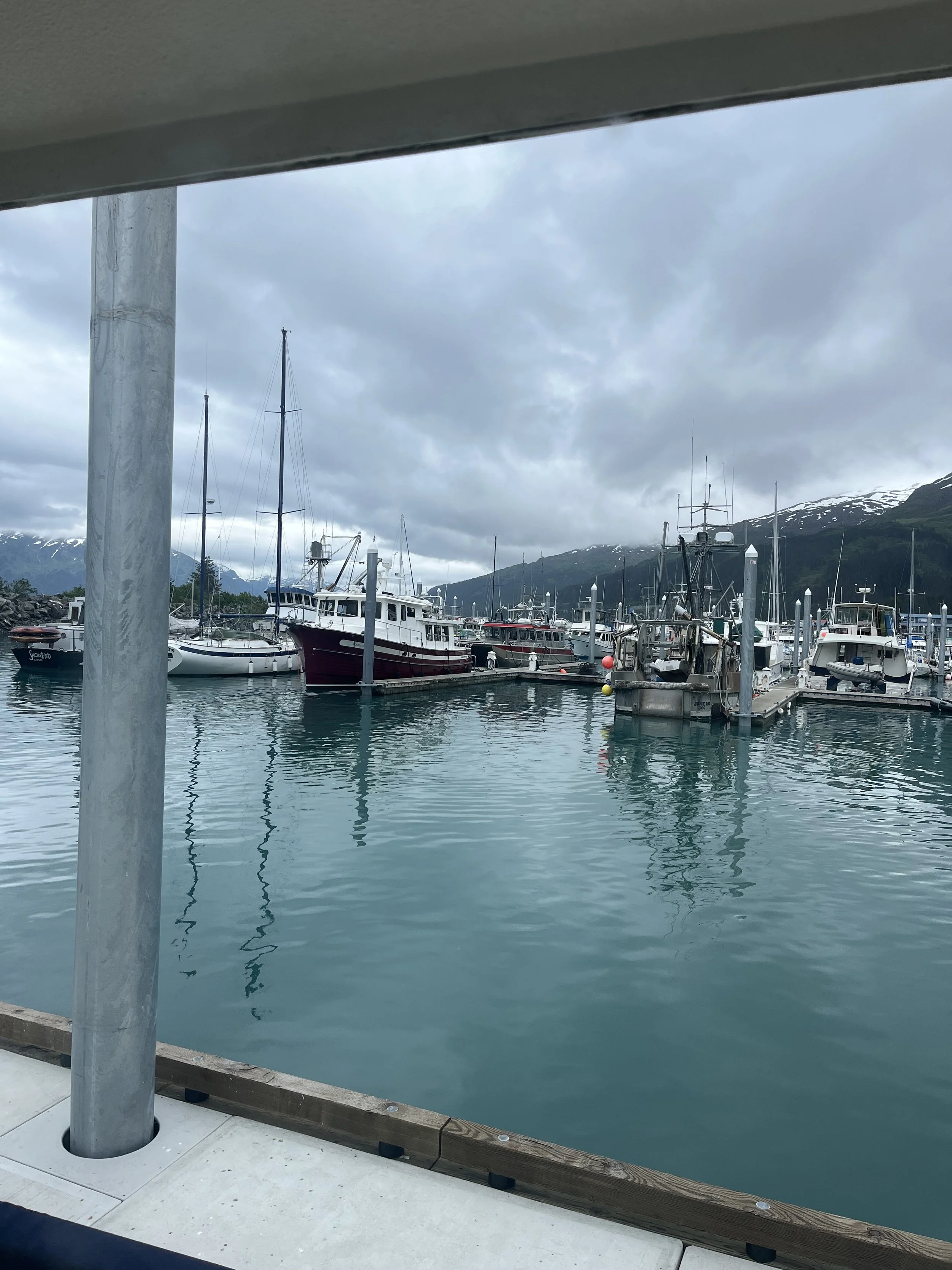 A peek at the harbor in Whittier, Alaska