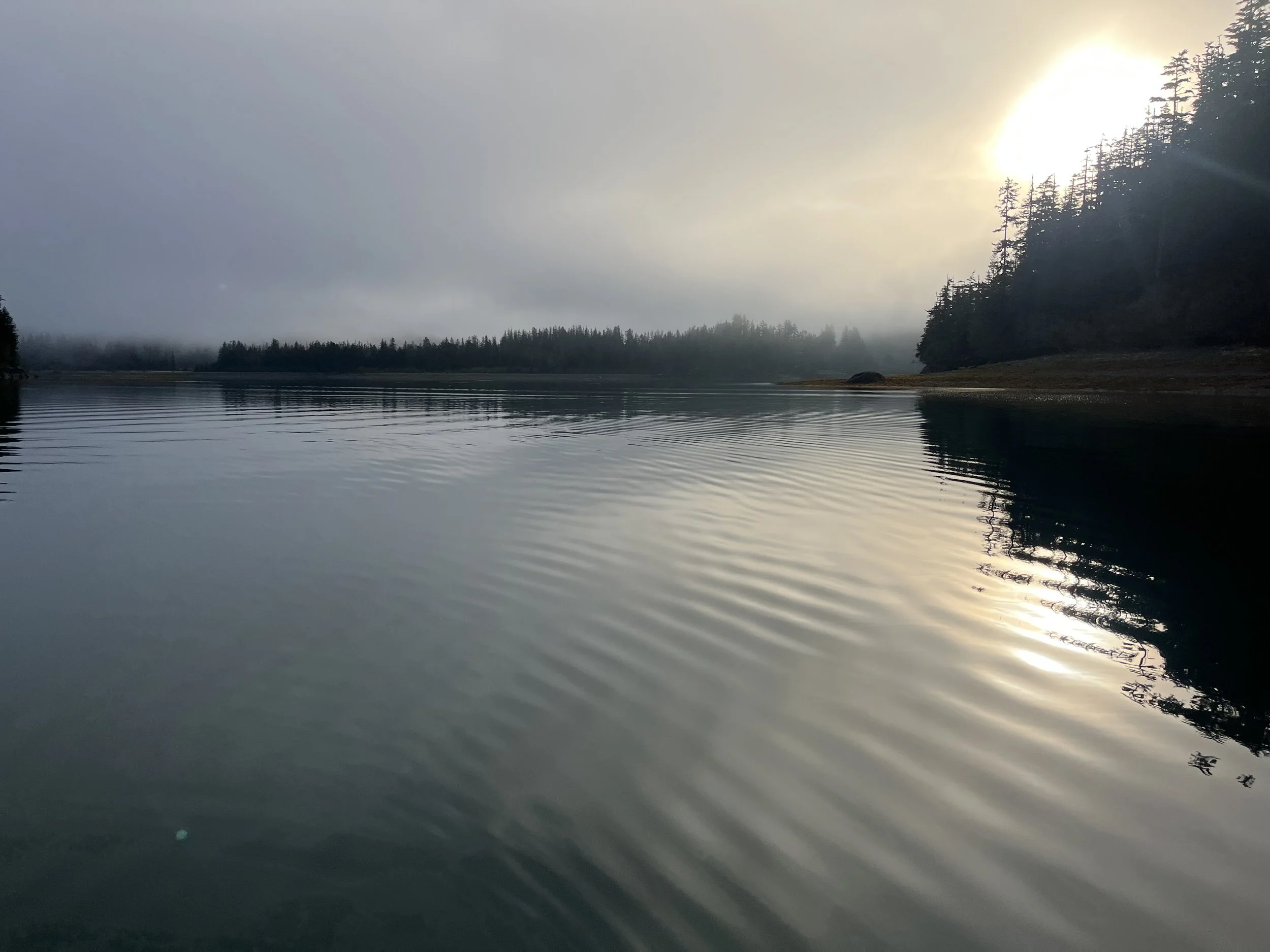 Summer Sunrise on the waters of the Prince William Sound