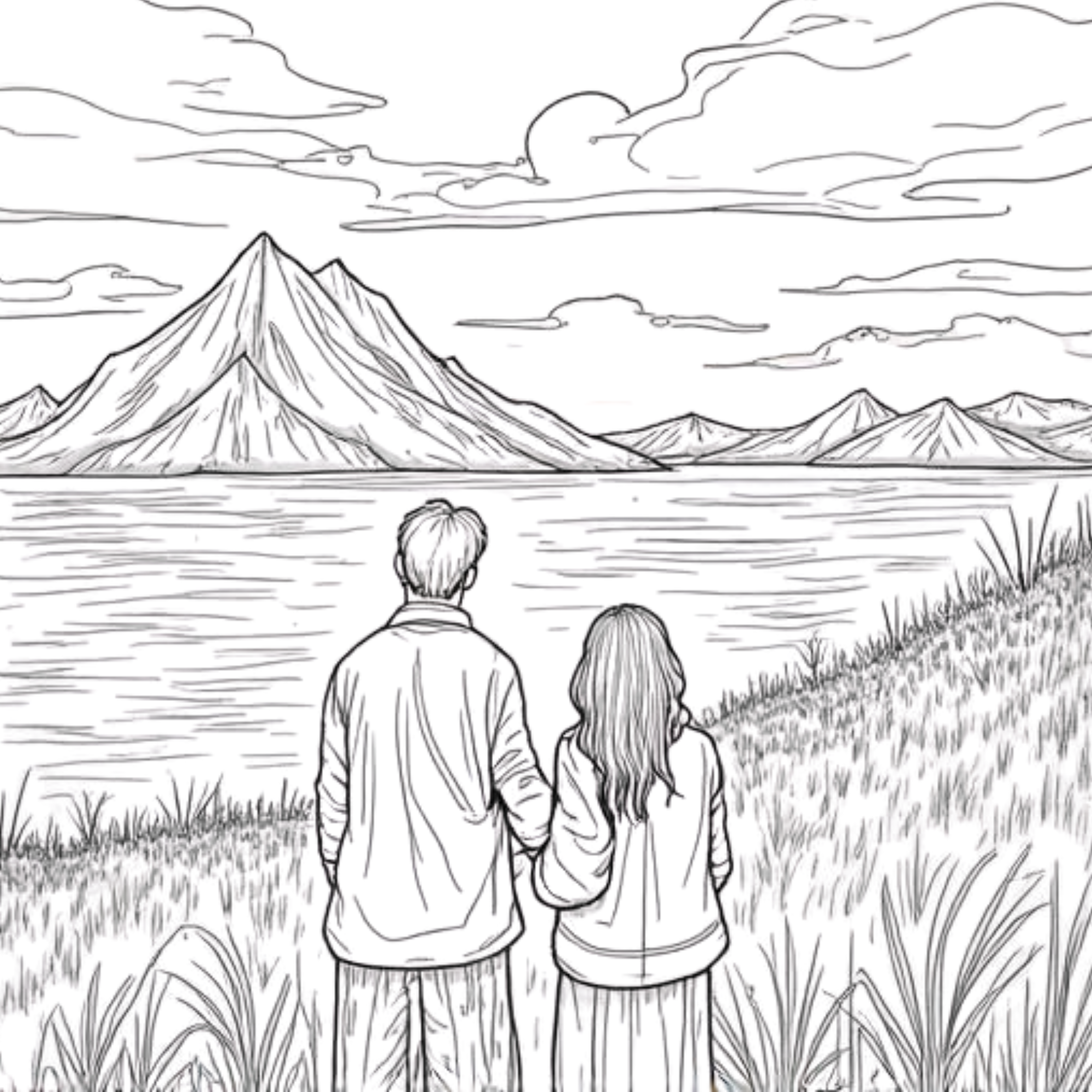 A couple hikes a mountain in Anchorage Alaska in Summer 2026 as they tour Alaska with the Kosher Alaska Retreat Co.