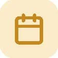 Icon of a calendar with a beige background