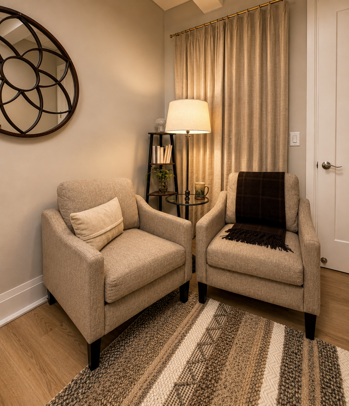 cozy therapy office