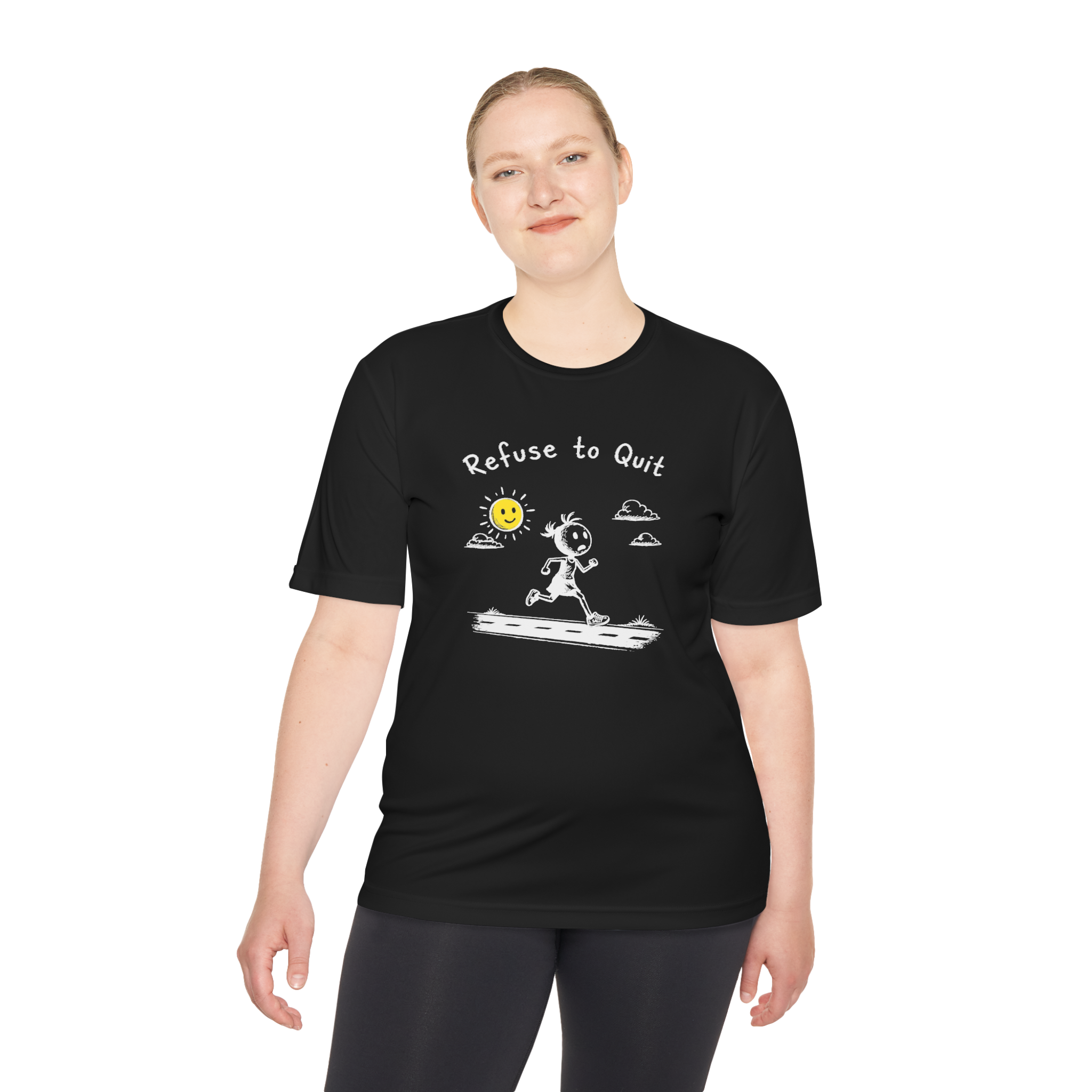 Dont Suck at Running - black tee - Dave Sally Stuff - HennWae