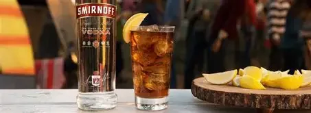 Double Smirnoff Vodka and Draught Mixer