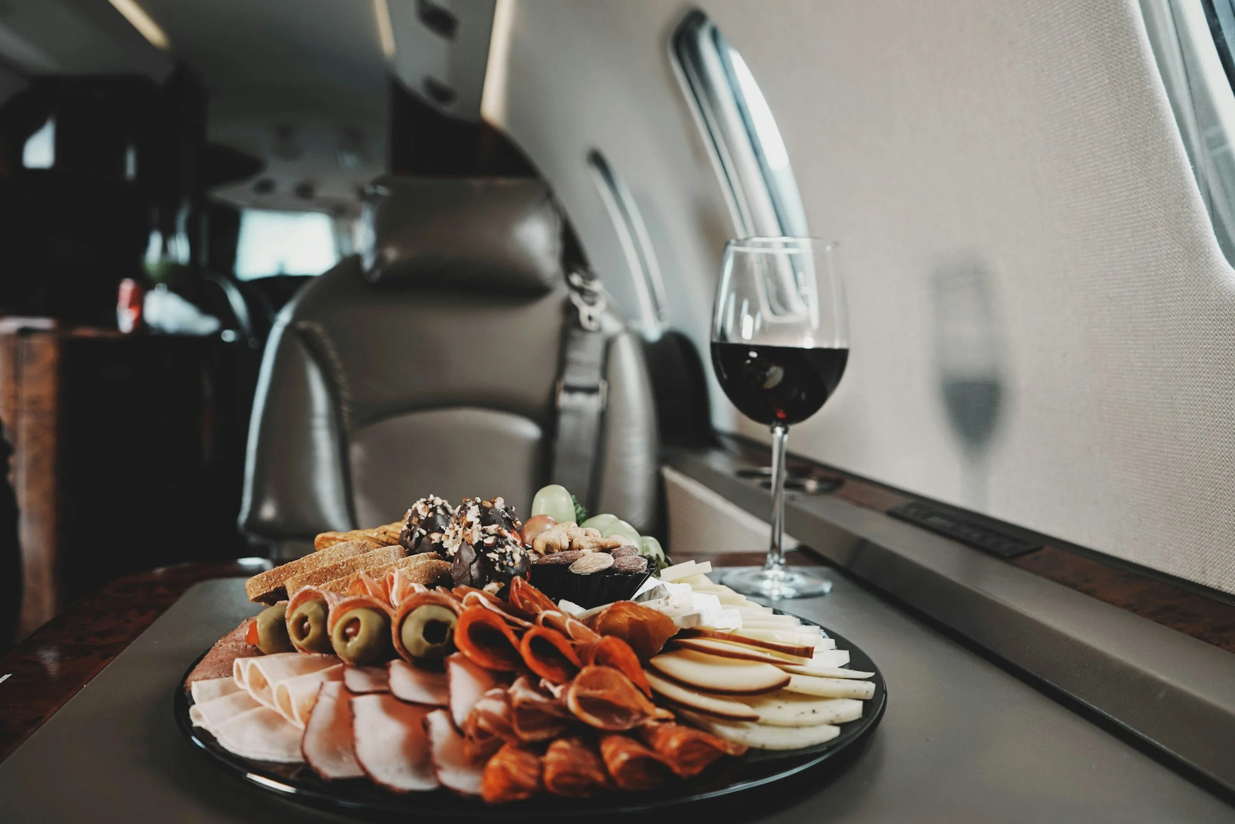 What Food Is Served on a Private Jet?