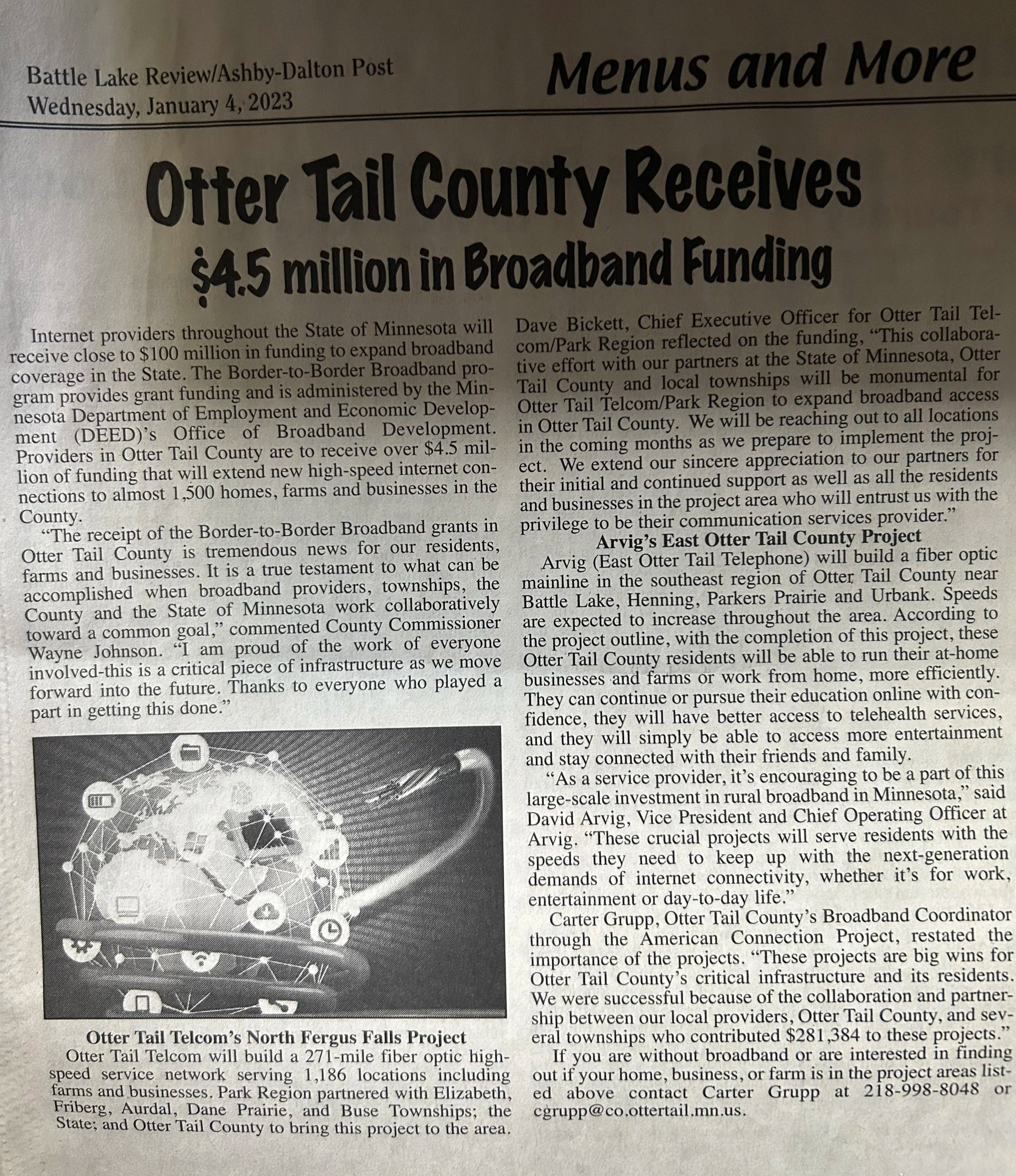 Otter Tail County North Fergus and East Otter Tail Projects