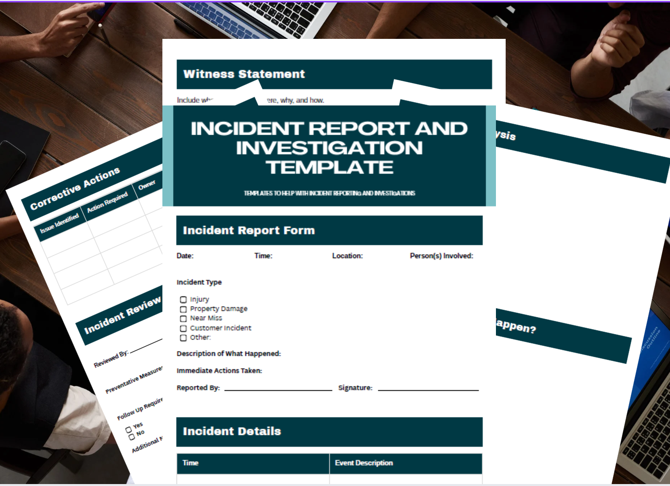 Incident Report + Investigation Kit