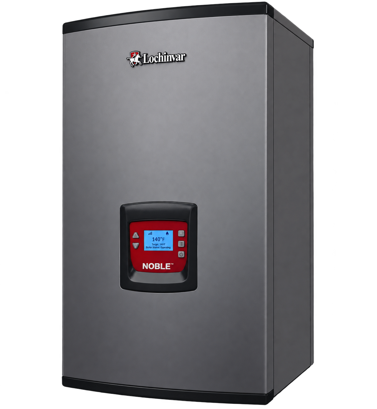 Lochinvar Noble high-efficiency boiler for residential hydronic heating systems.