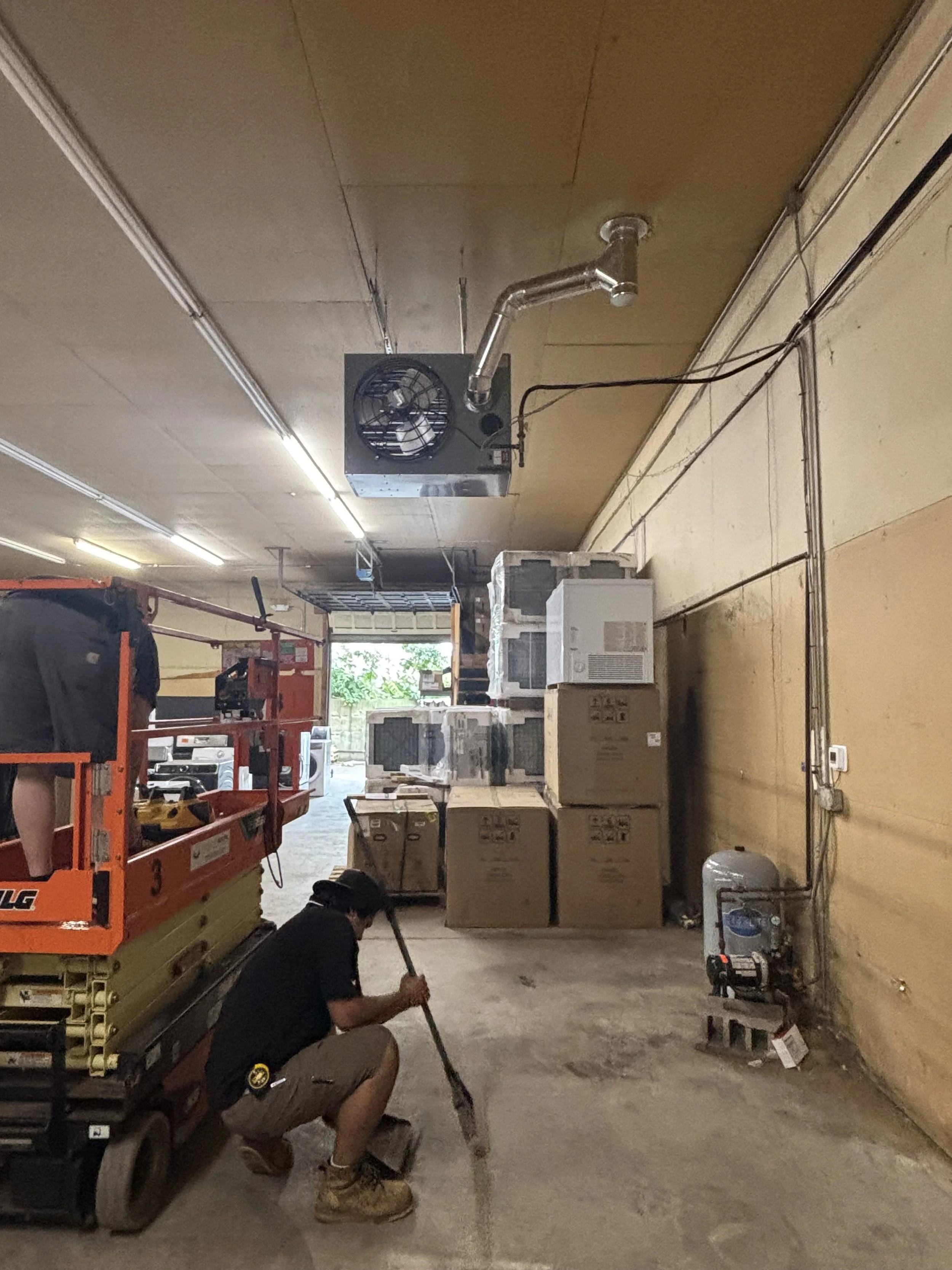 Sun Services Garage Unit Heater Installation project