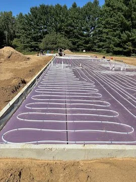 Installation of a radiant heating system