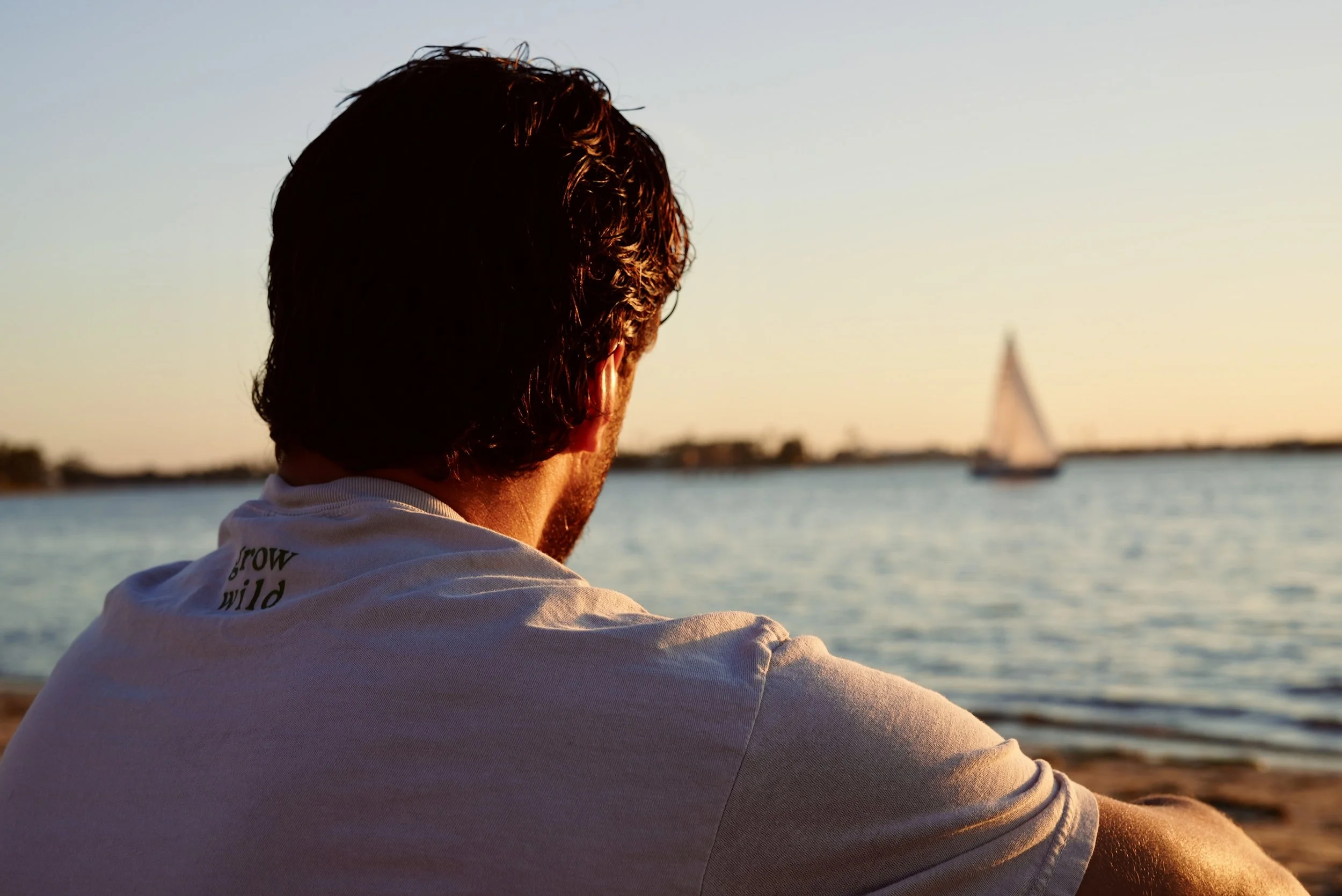 Reflective walking session along Mission Bay