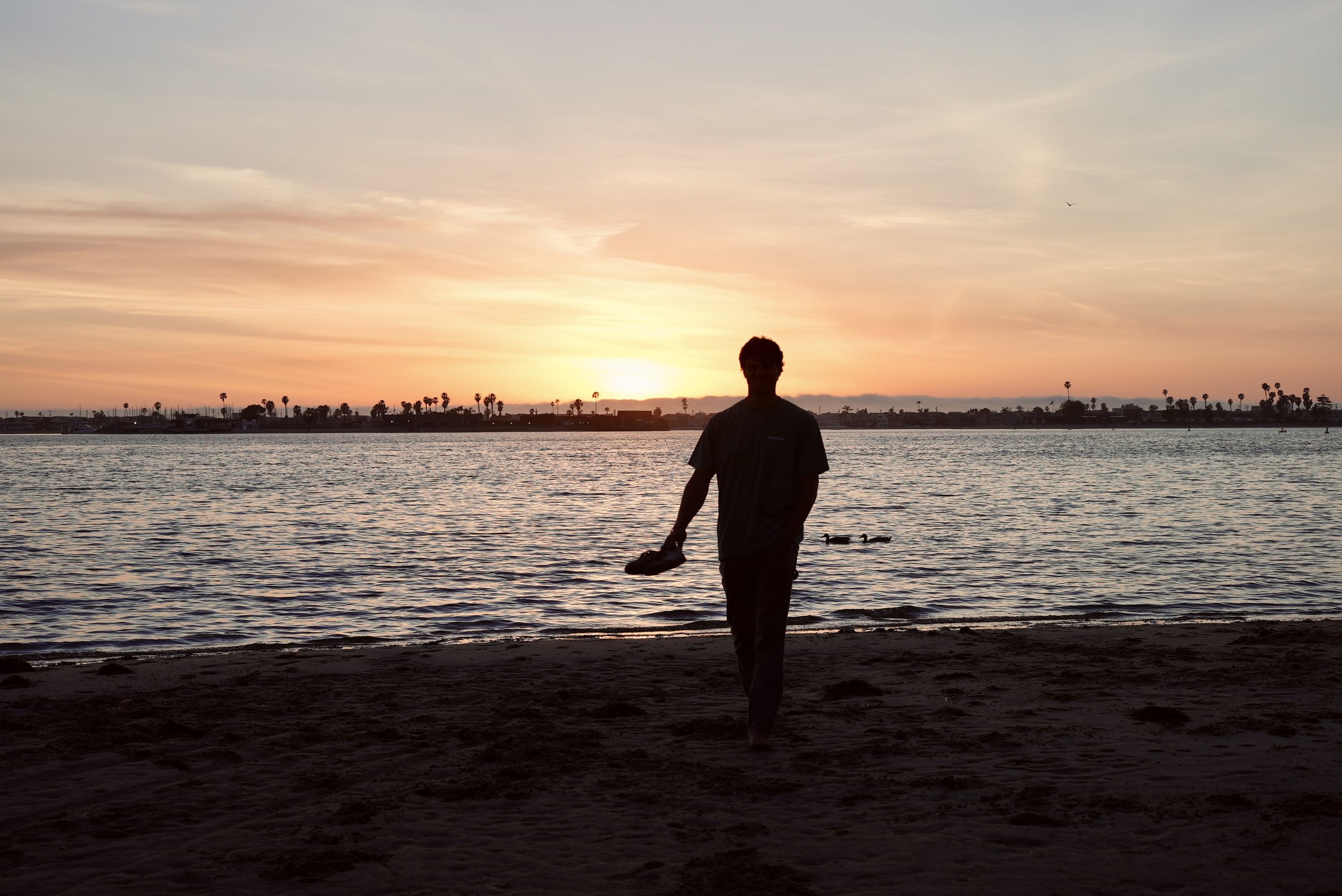 Walking coaching session along Mission Bay in San Diego