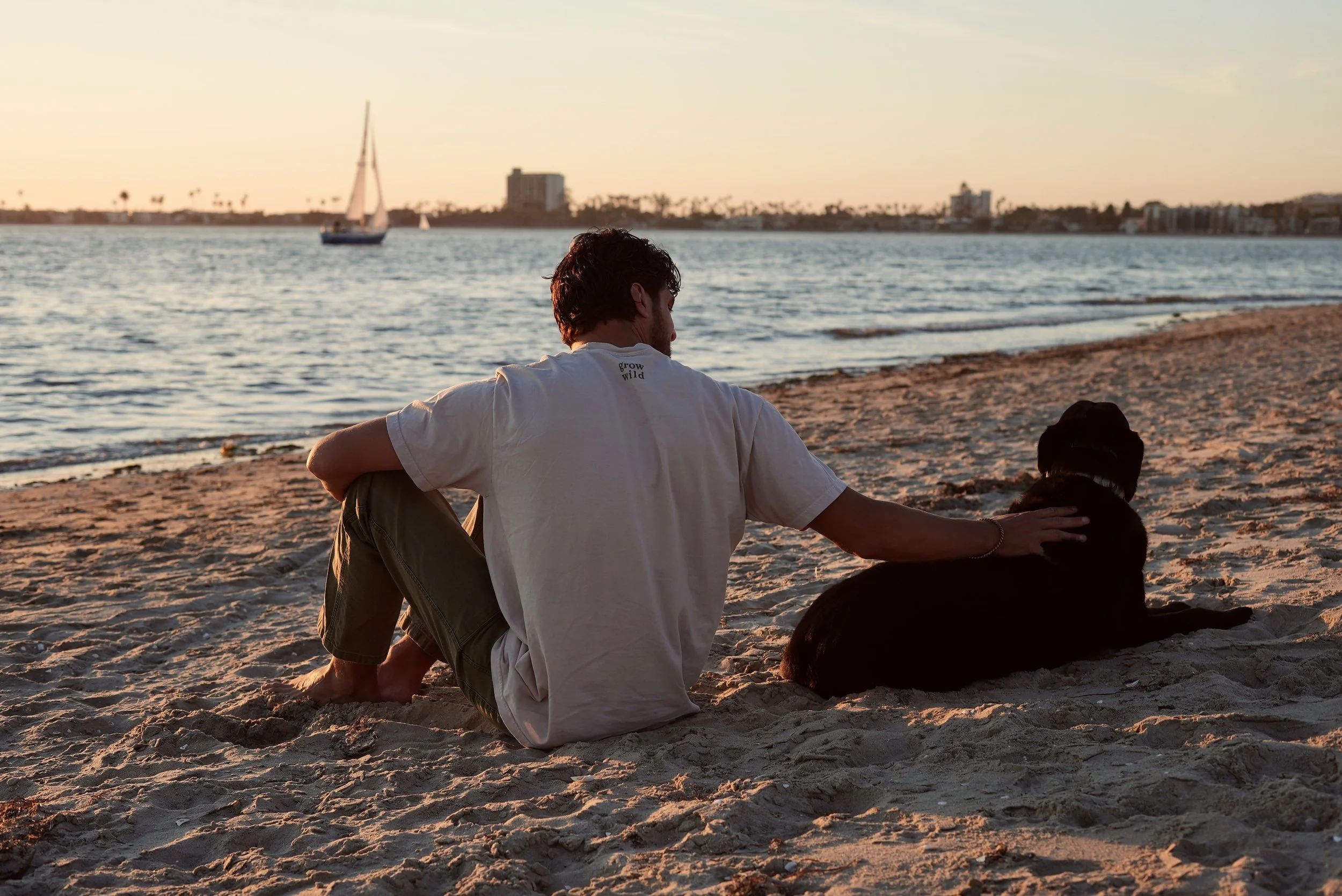 Coaching session while walking along the San Diego coastline