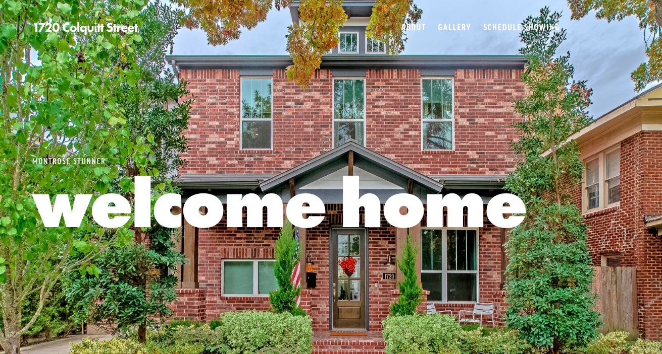 Real Estate Website Feature: 1720colquitt.com