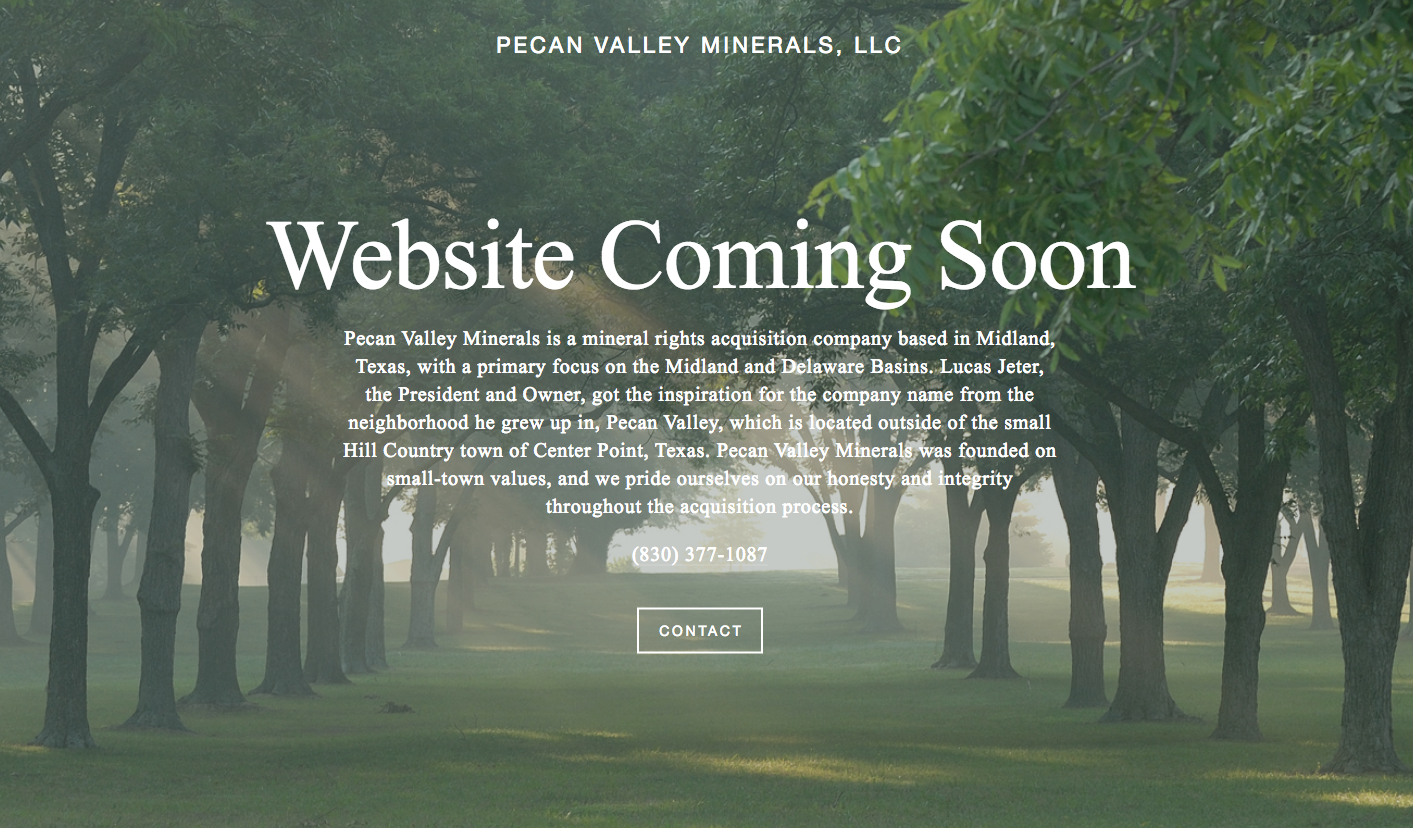 New Clients: Pecan Valley Minerals and LANTERN Minerals of Midland, TX