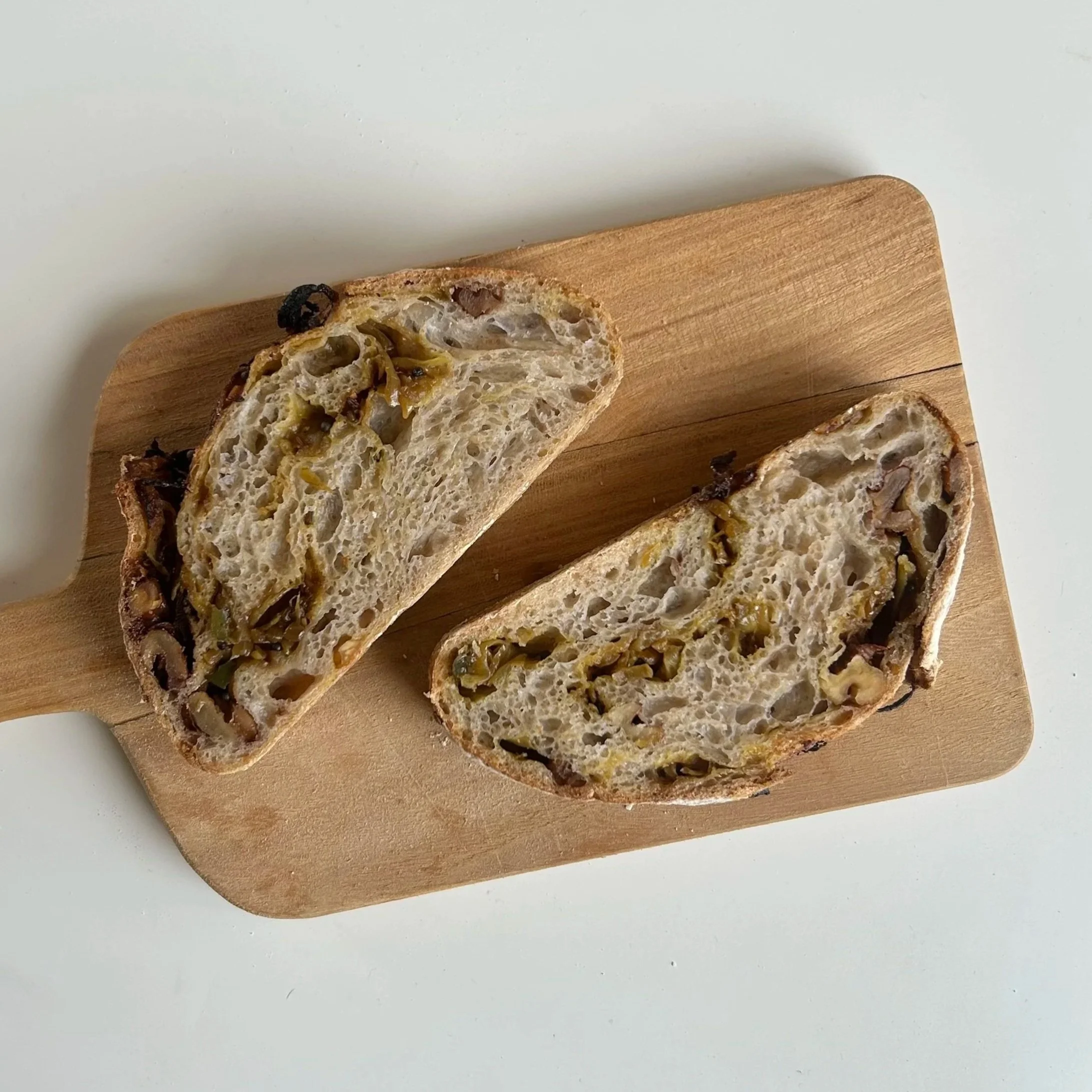 Tadka caramelised onion walnut sourdough