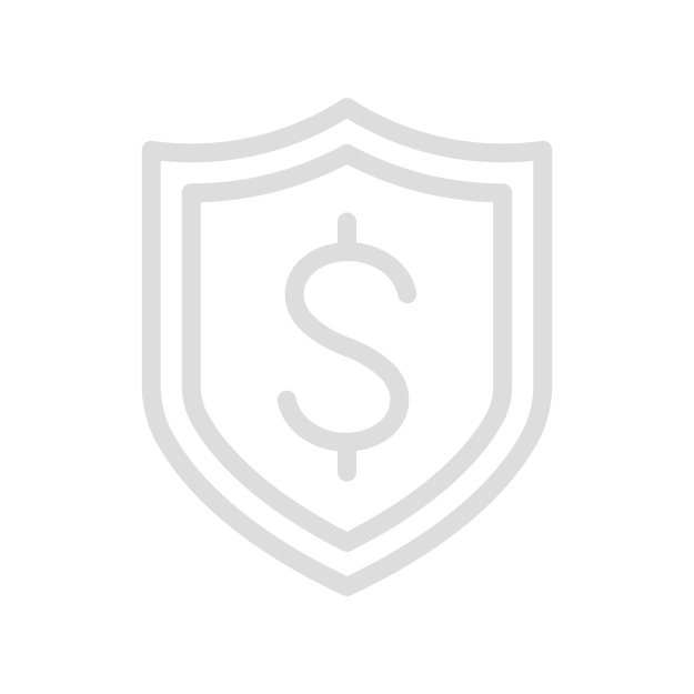 Gray shield with a dollar sign in the center, protecting taxpayer dollars, for the accomplishments of George Bray for McCracken County Judge Executive Kentucky