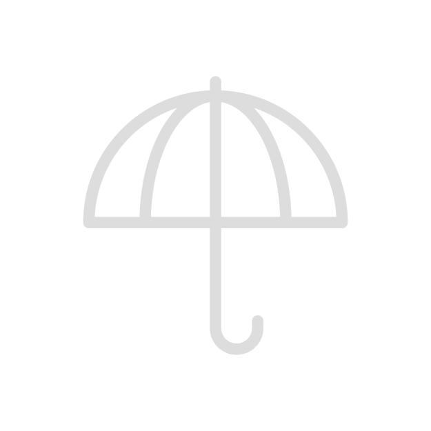 An illustration of an umbrella with a curved handle for public health and safety accomplishments of George Bray for McCracken County Judge Executive Kentucky