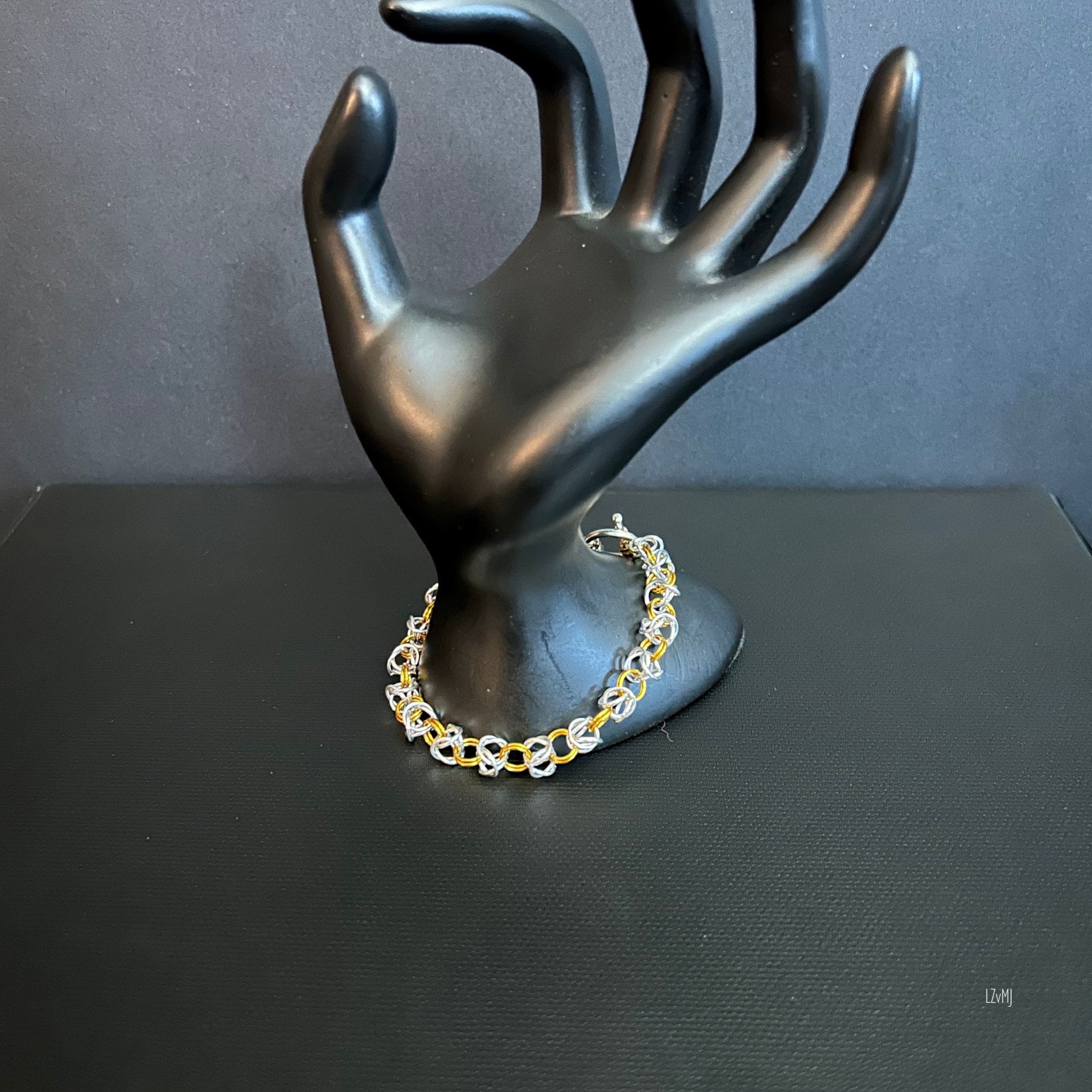 Silvergold Weave Bracelet