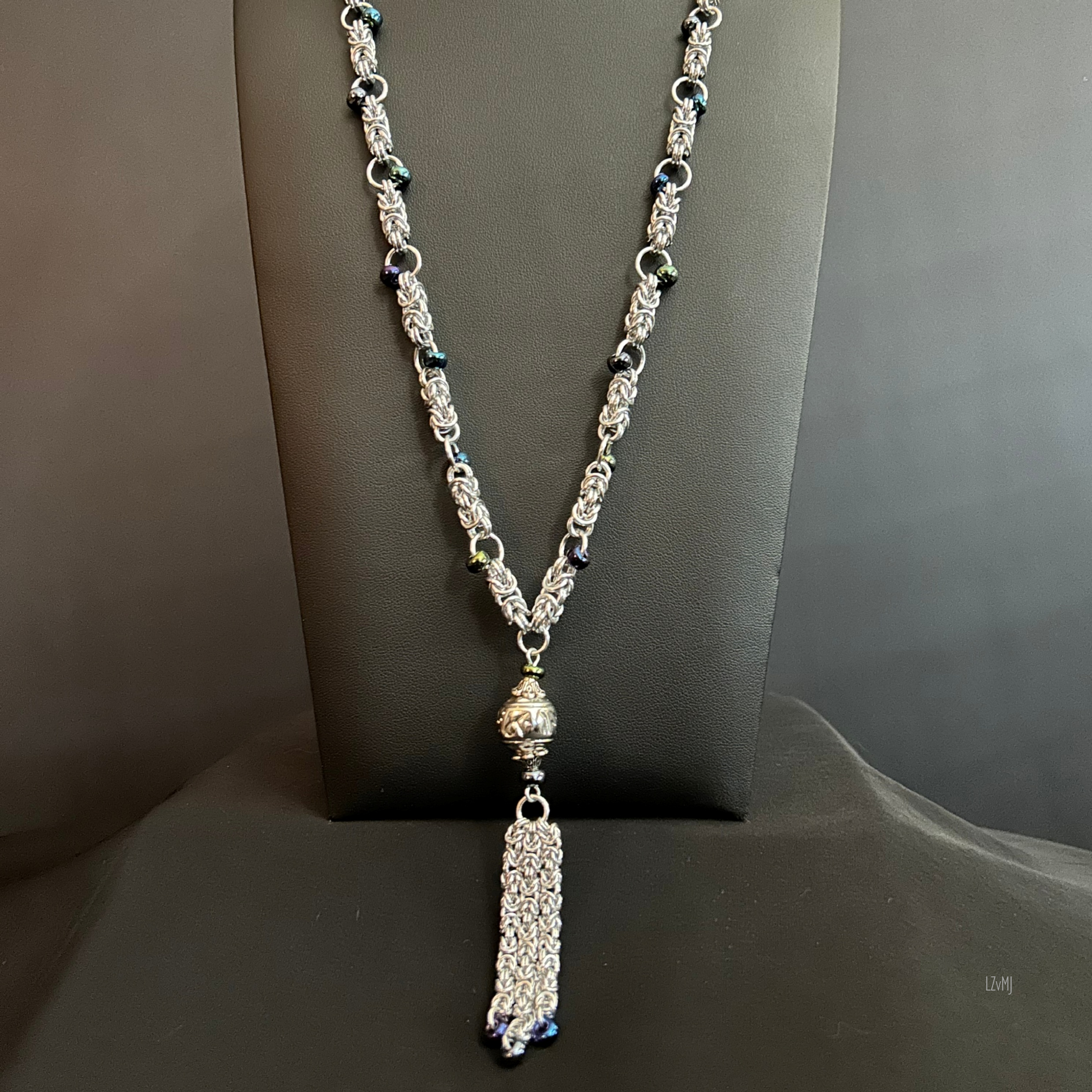 Midnight Tassel Necklace