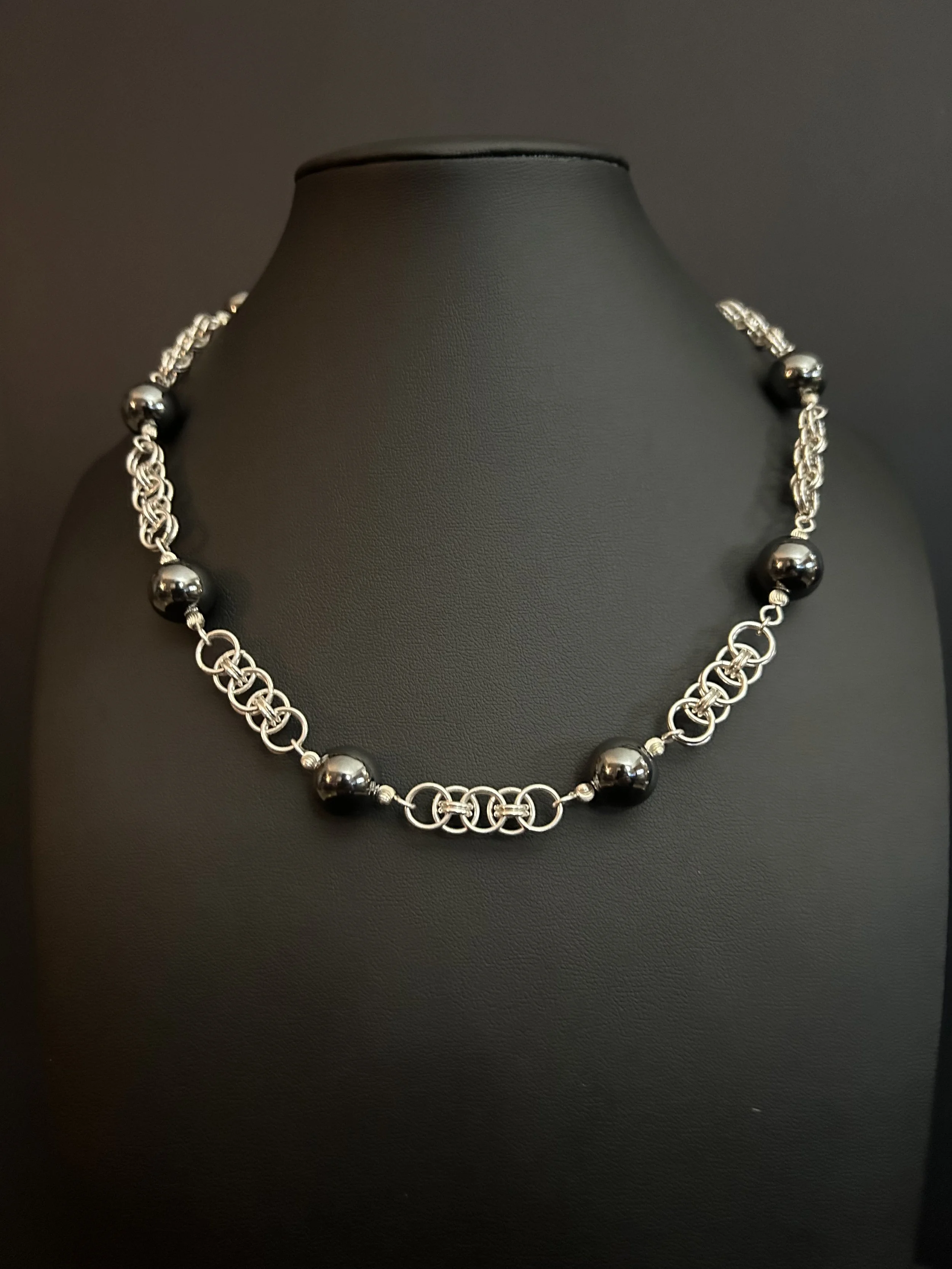 Silver Orbit Necklace