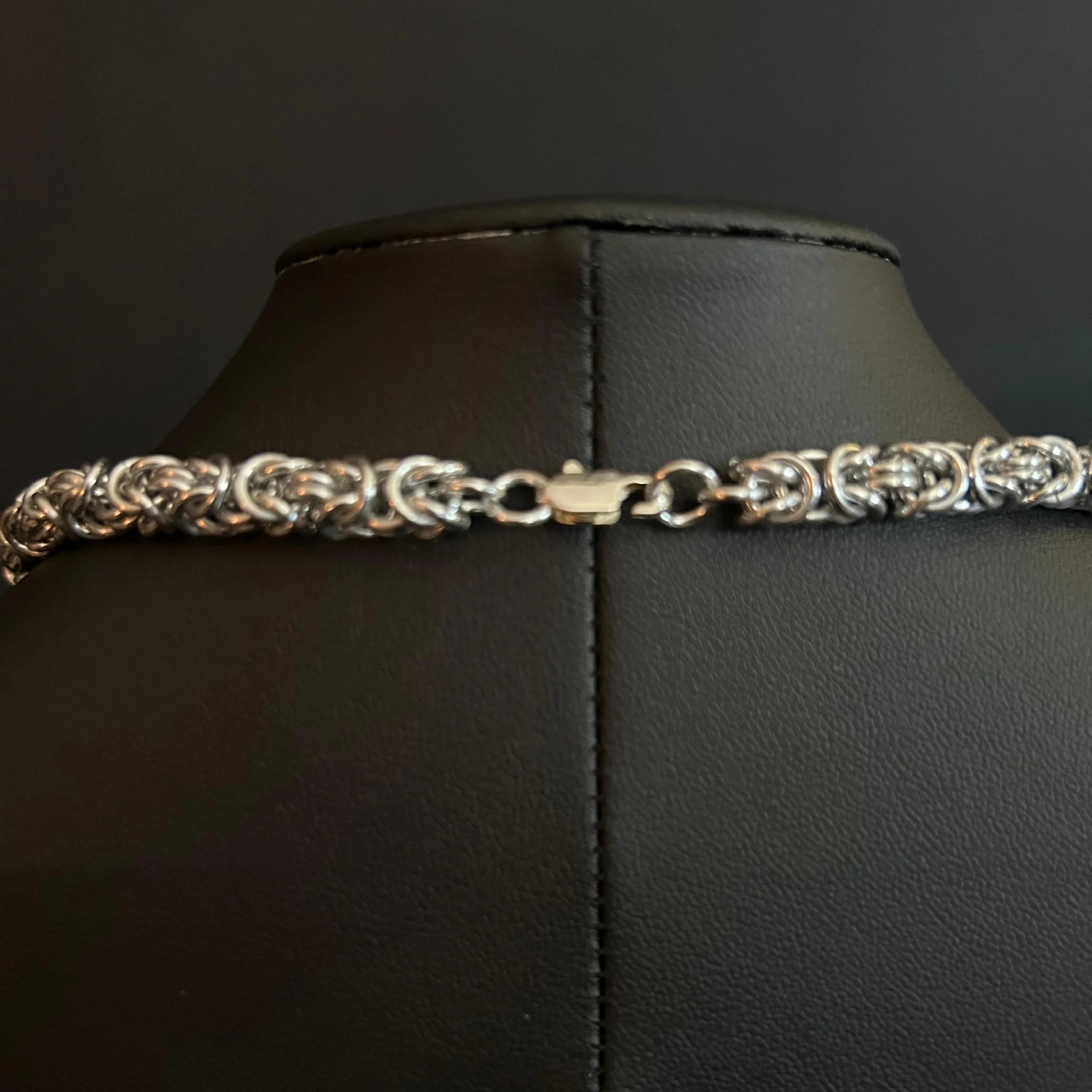 shadowed-plum-plum-black-glass-pendant-byzantine-chainmaille-necklace