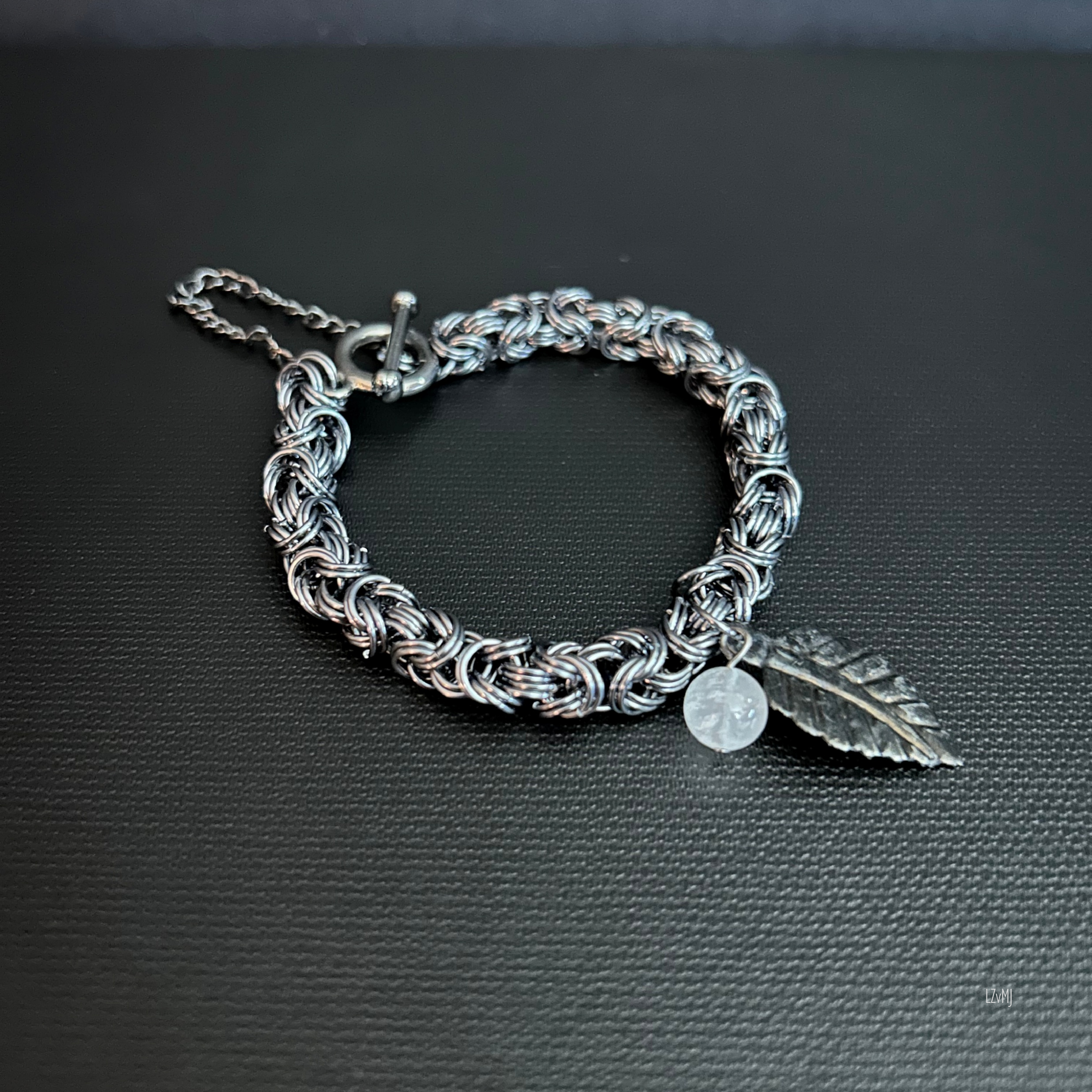 Black Ice Byzantine Bracelet