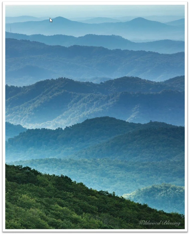 Blue Ridge Mountains landscape by Lisa Gregory, Wildwood Blessing Photography