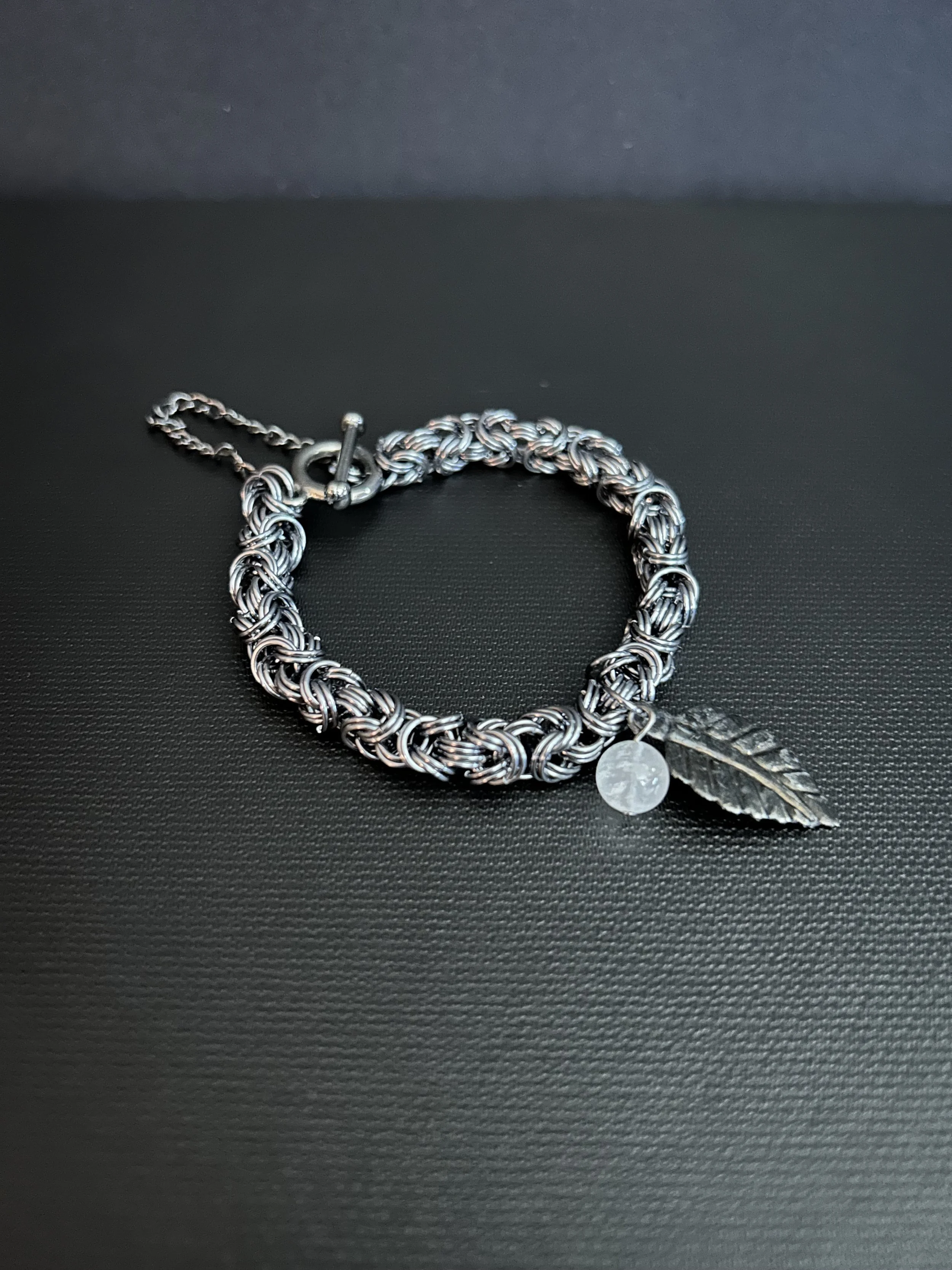 Black Ice Byzantine Bracelet