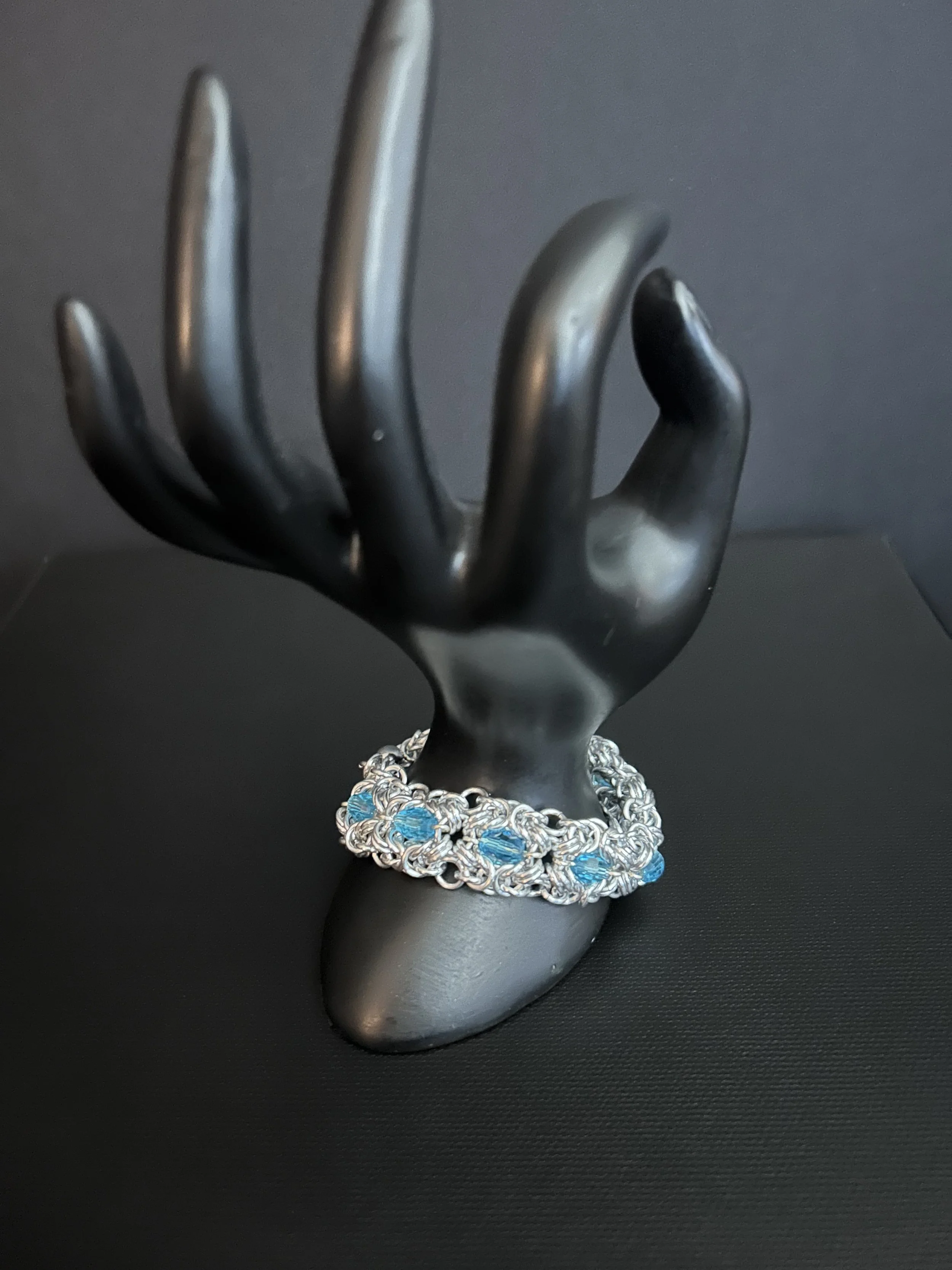 Turquoiseberry Byzantine Bracelet