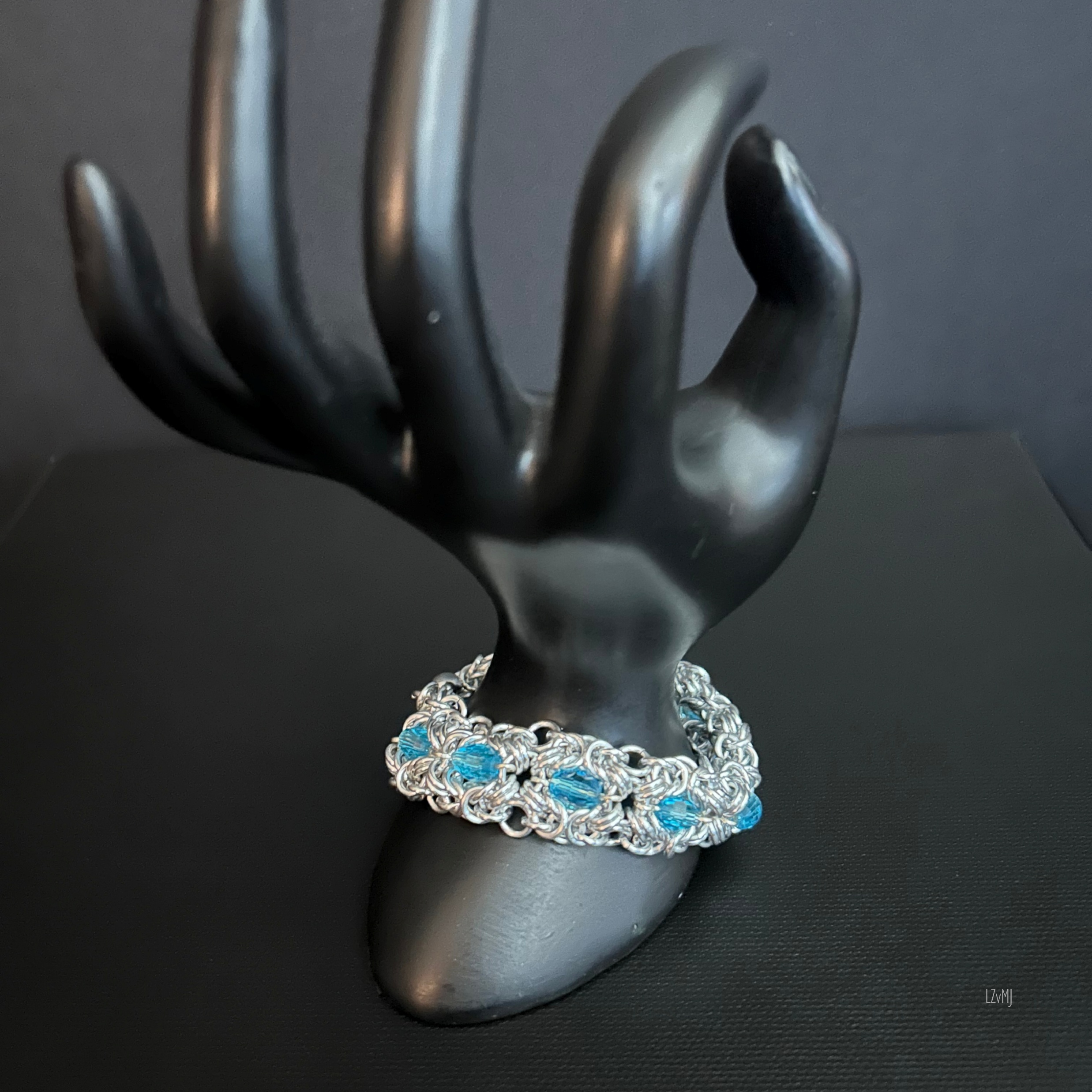 Turquoiseberry Byzantine Bracelet
