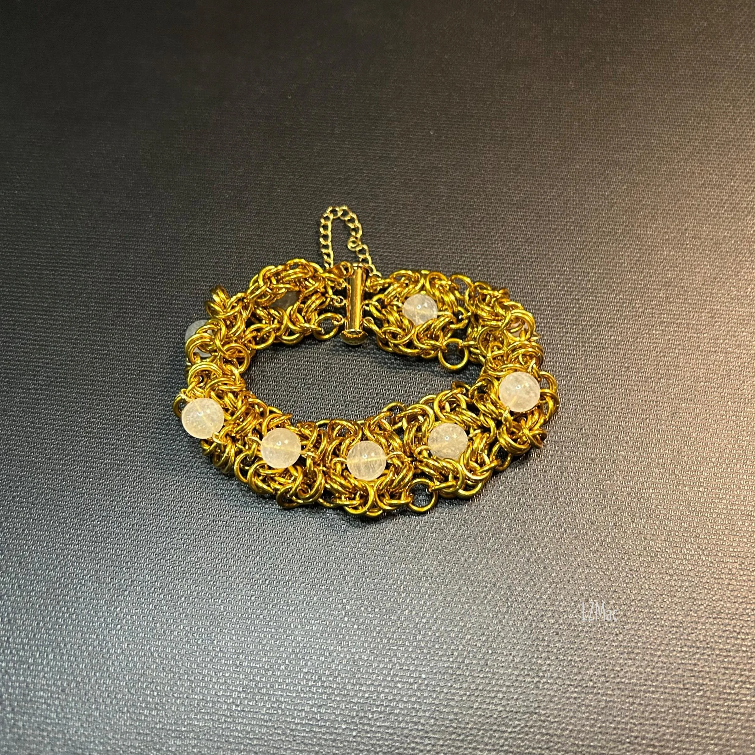 Moonlit Rosette Bracelet