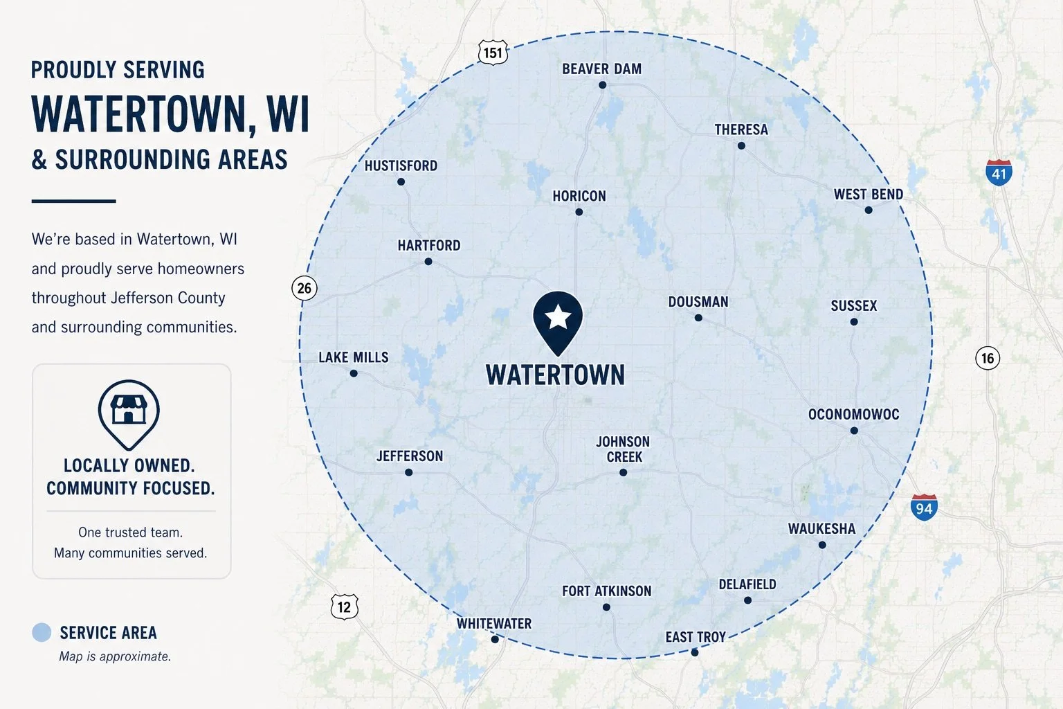 Bathroom remodeling services in Watertown