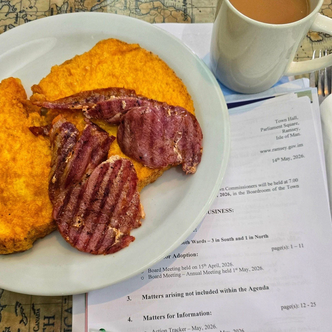 It's almost a year to the day since my dad passed away. This morning I found myself at Mad Hatter Boutique in Ramsey, somewhere we came to together regularly over the years, while working my way through this month&rsquo;s board agenda over a cup of t