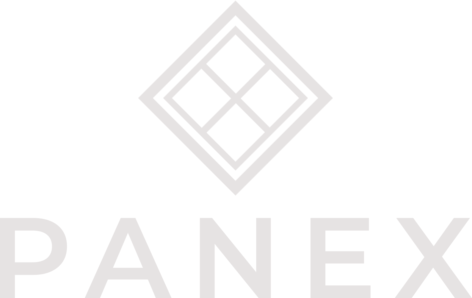 A logo with a diamond shape containing four smaller diamonds inside, above the word 'PANEX' in large capital letters.