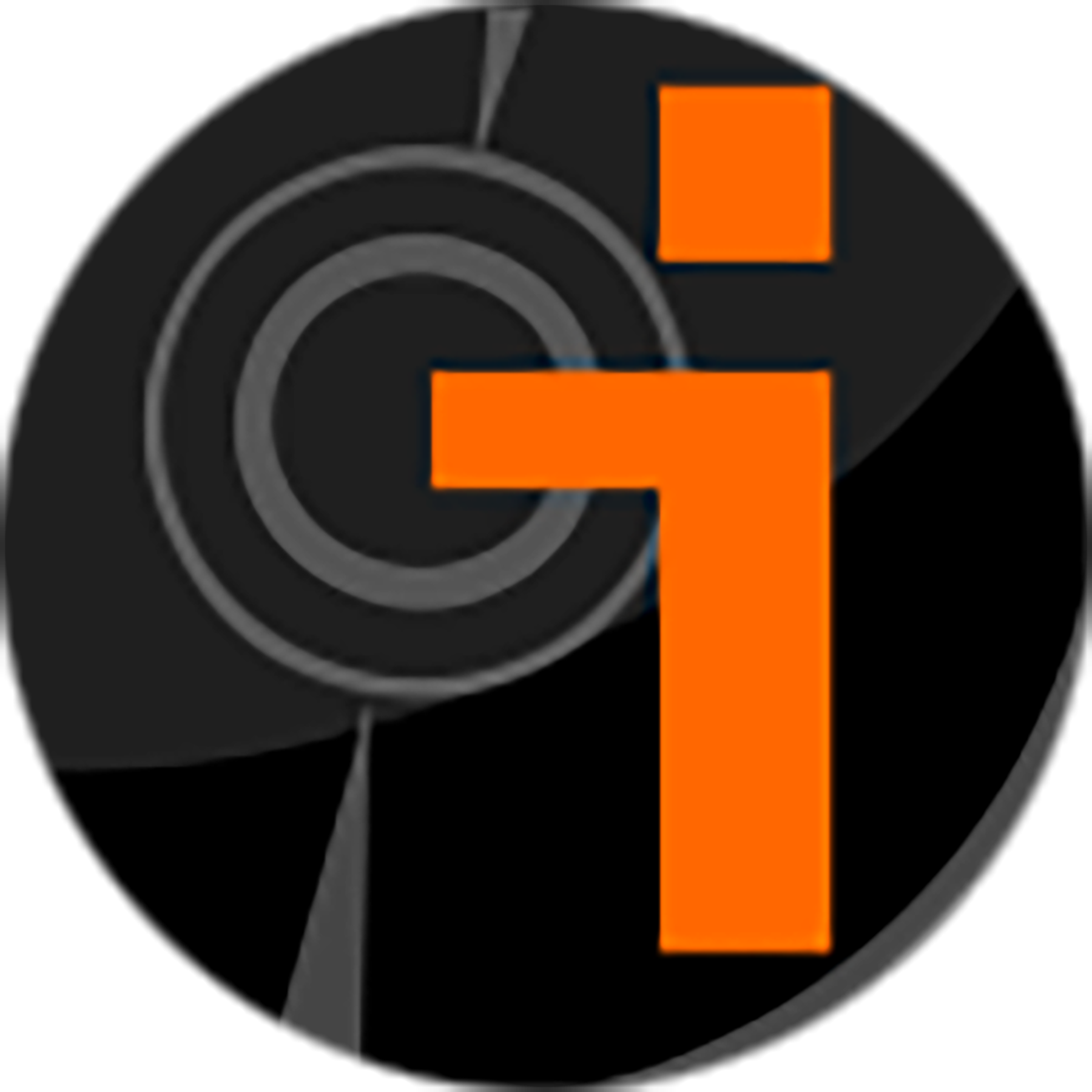 Digital target with concentric circles and an orange letter T overlayed on it.