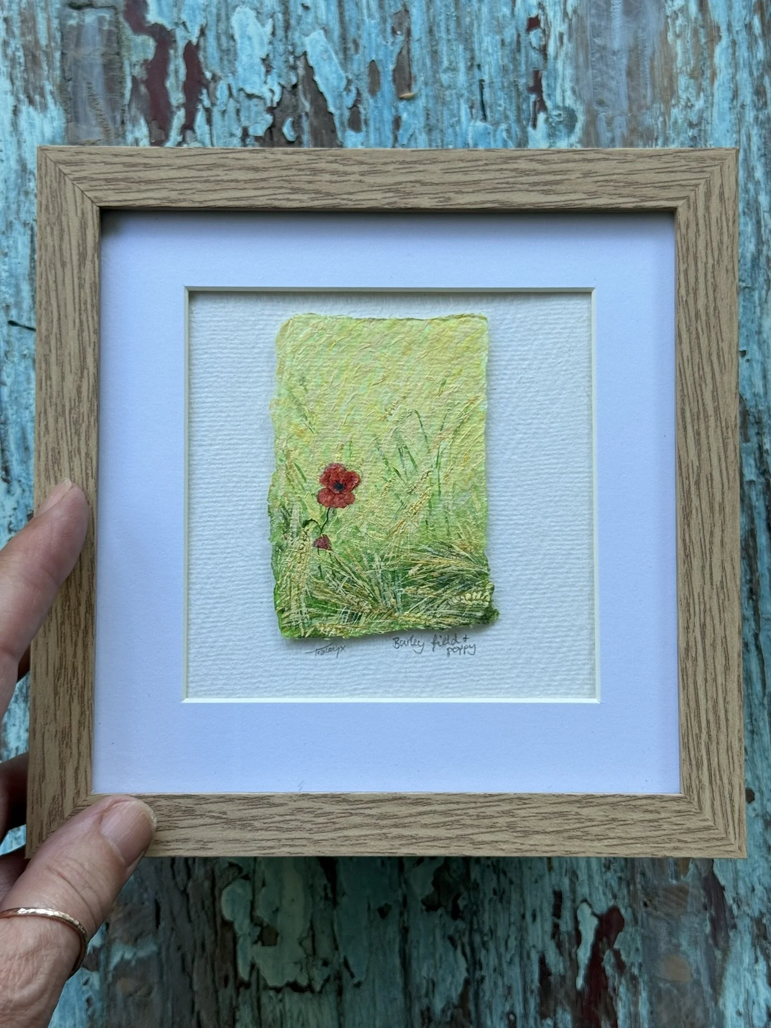 Barley Field and Poppy